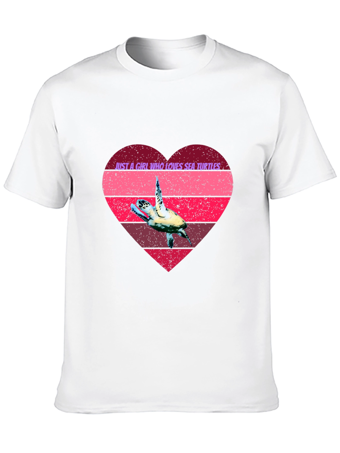 Black Sea Turtle Lover Heart Graphic Tee view 10