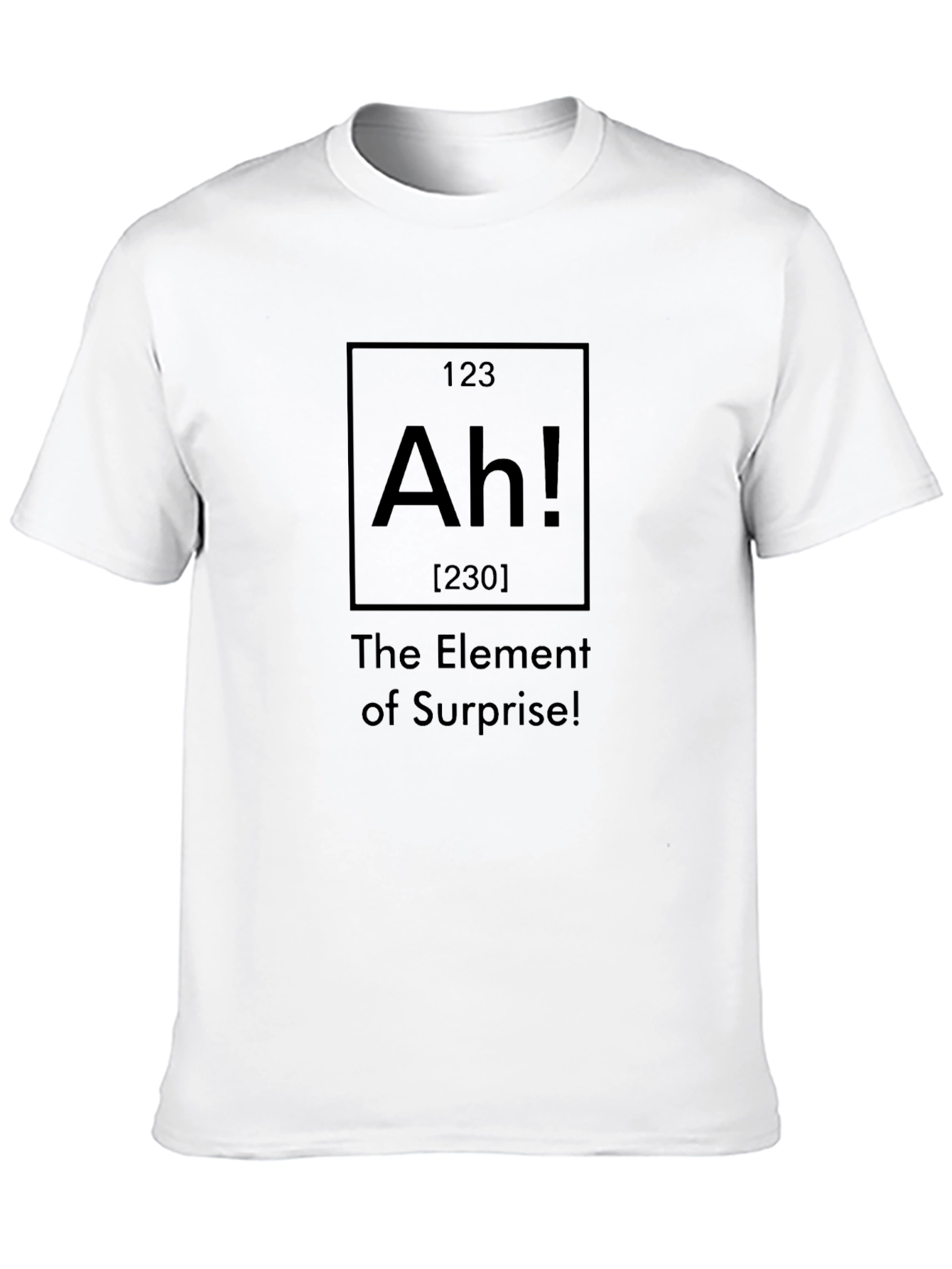 Black The Element of Surprise T-Shirt Funny Chemistry Tee view 10