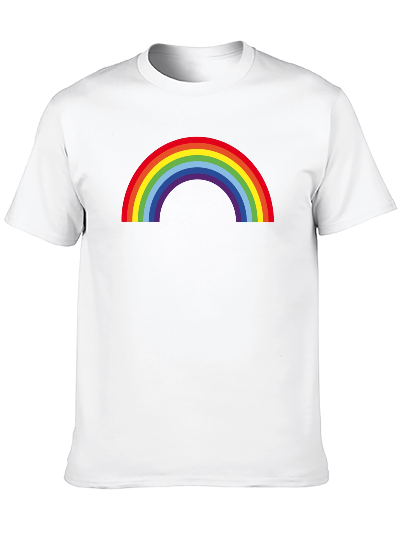 Black Rainbow Pride T-Shirt - Black Crew Neck Tee view 10