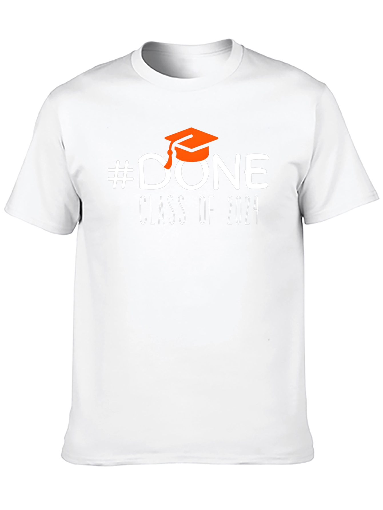 Black #DONE Class of 2024 Graduation T-Shirt view 10