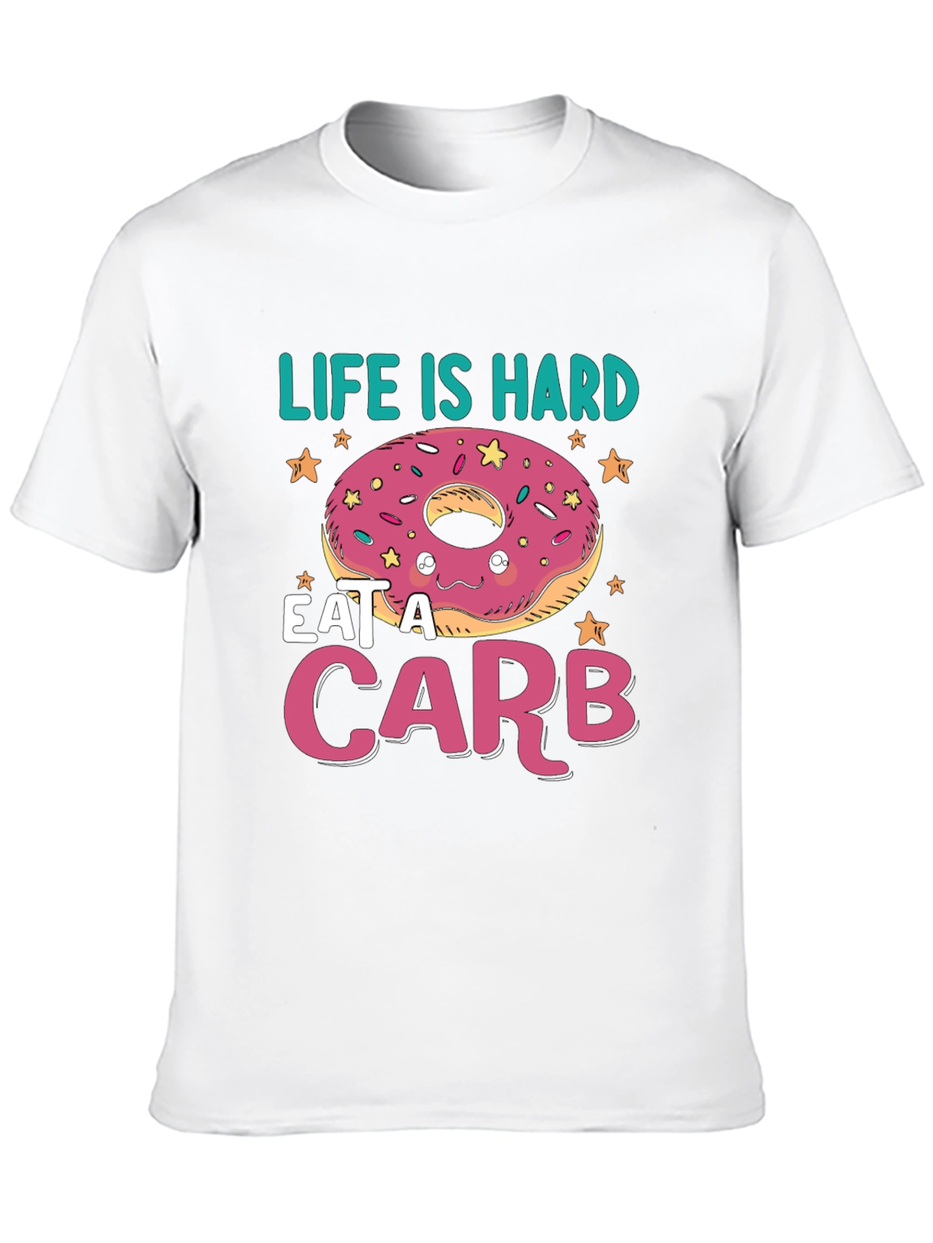 Black Life Is Hard, Eat a Carb Donut T-Shirt view 10