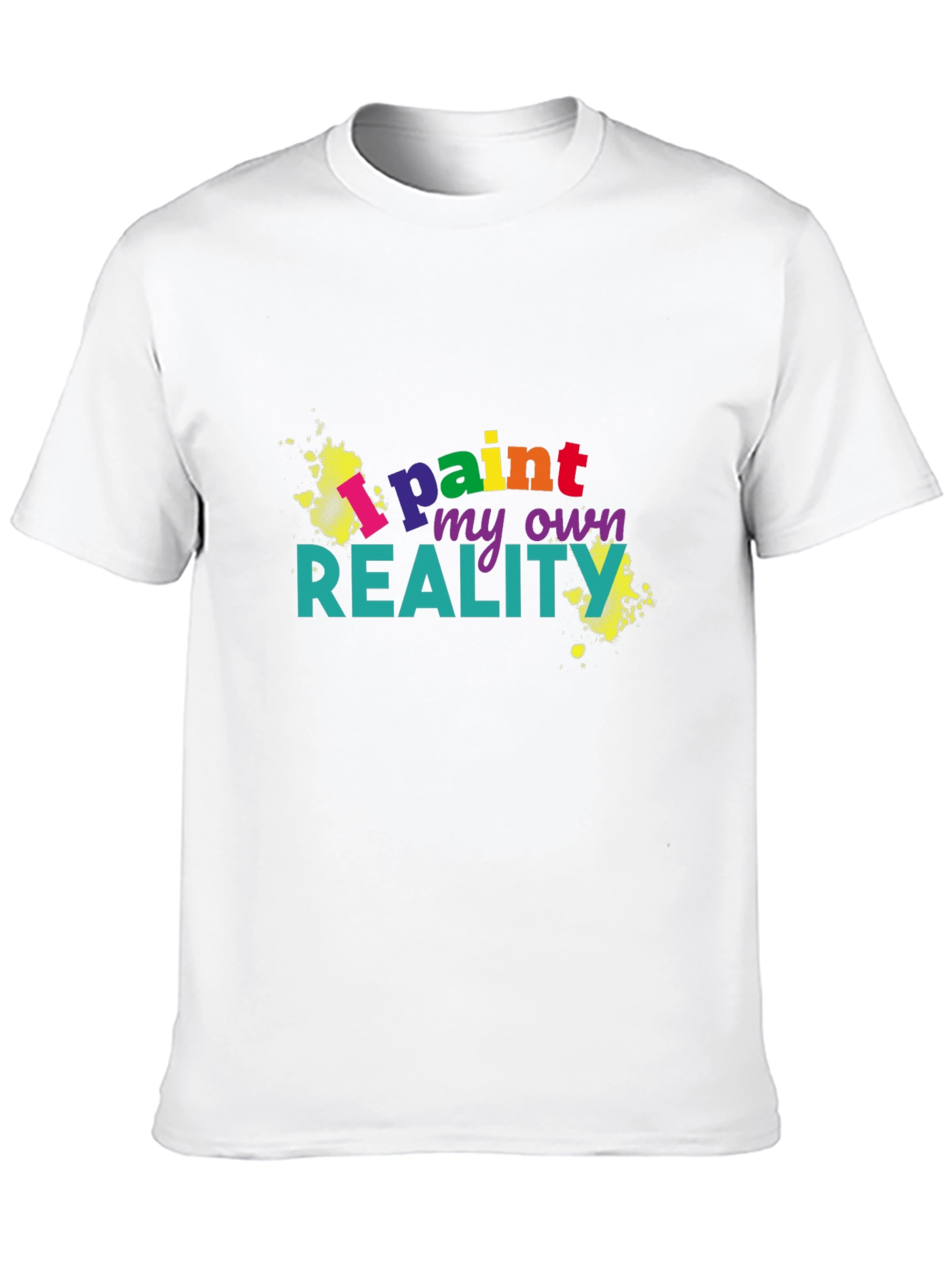 Black I Paint My Own Reality Black Graphic T-Shirt view 10