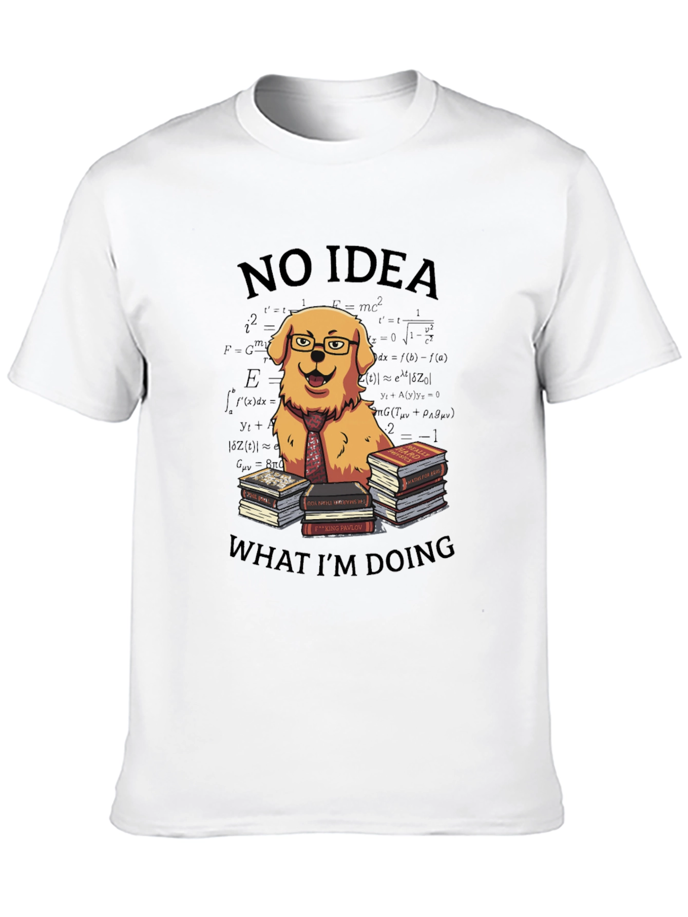 Black Funny Dog T-Shirt - No Idea What I'm Doing view 10