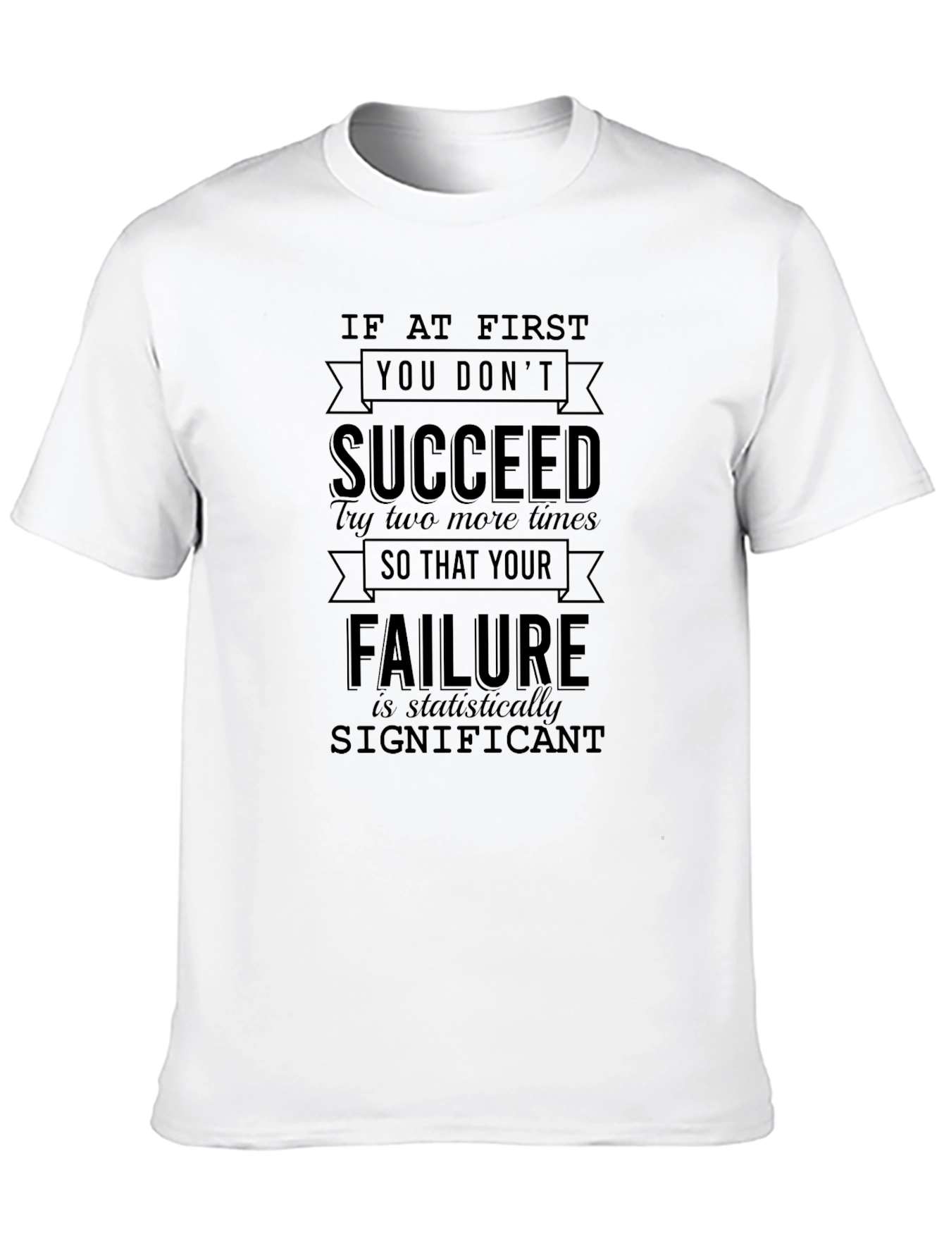 Black Motivational "Failure is Significant" Graphic T-Shirt view 10