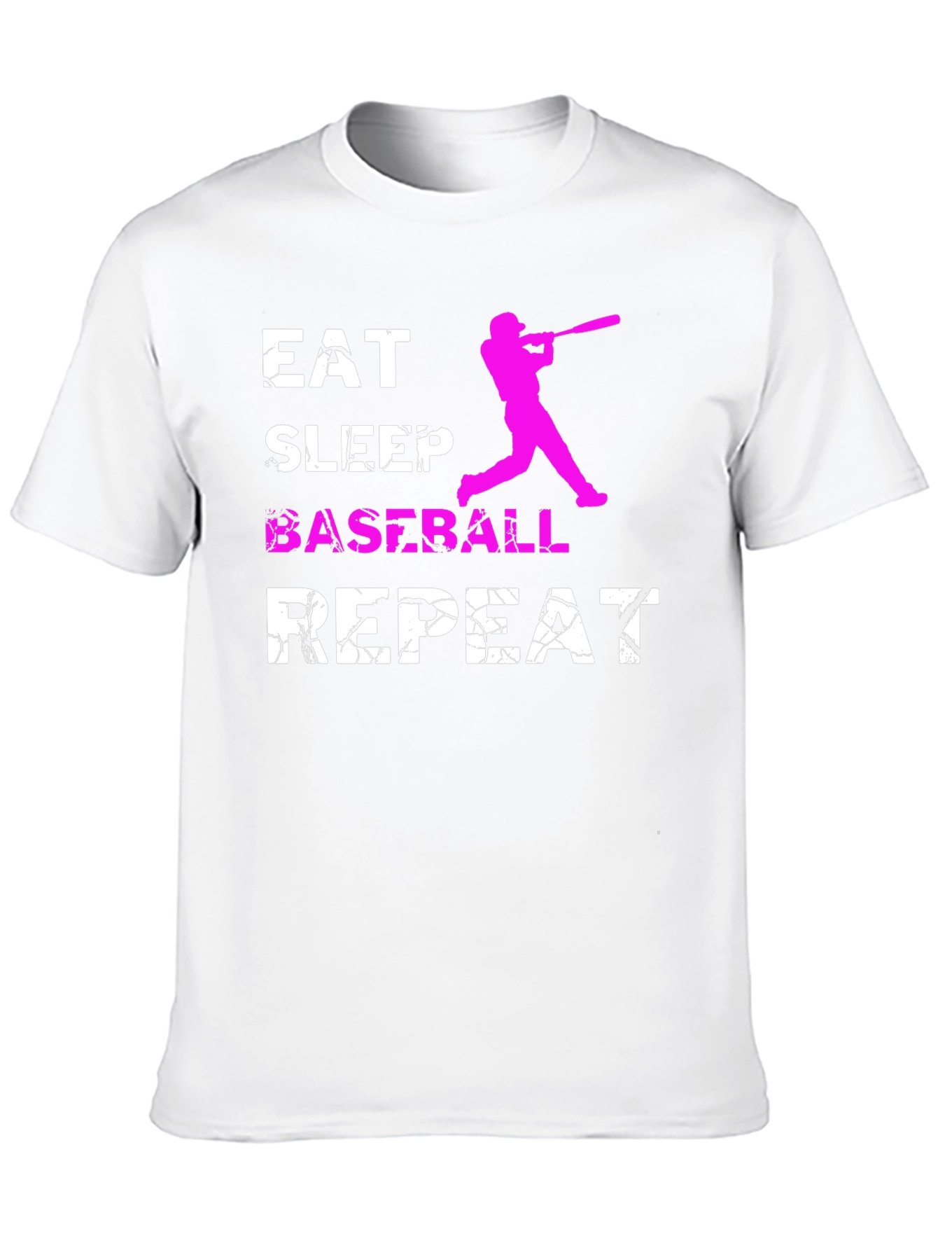 Black Eat Sleep Baseball Repeat Graphic Tee view 10