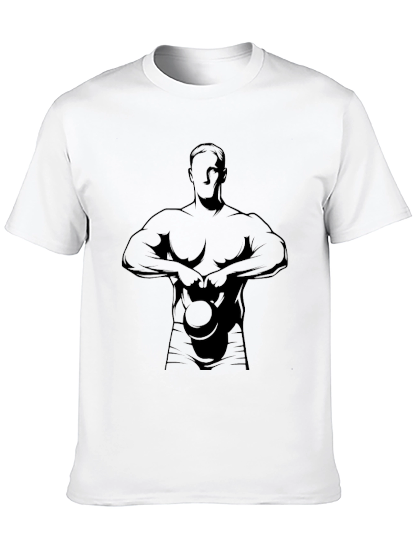 Black Kettlebell Workout T-Shirt - Gym Bodybuilder Tee view 10