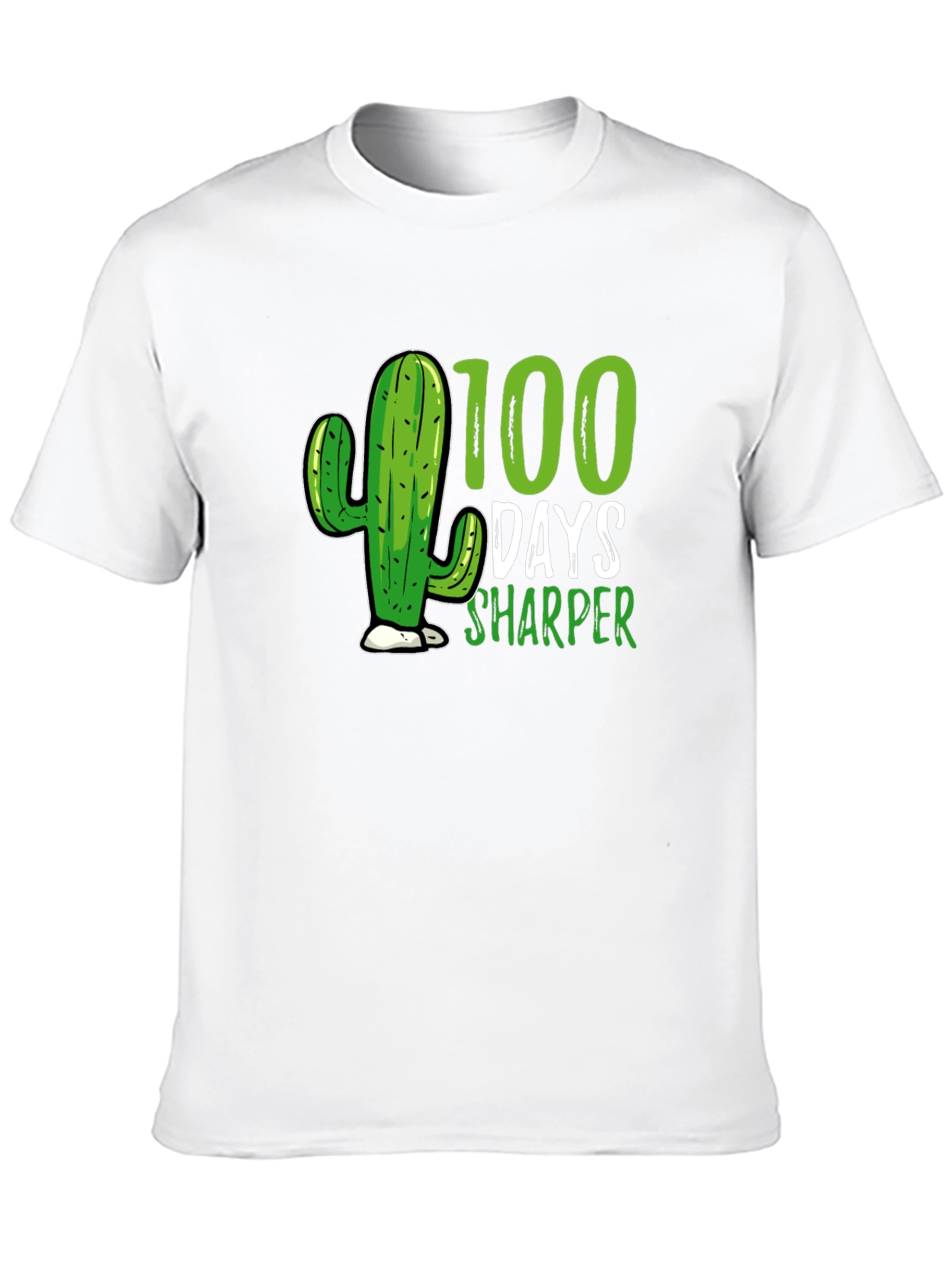 Black 100 Days Sharper Cactus T-Shirt view 10