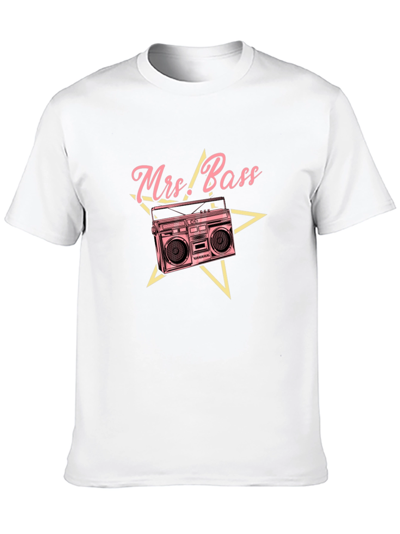 Black Mrs. Bass Retro Boombox Graphic Tee view 10