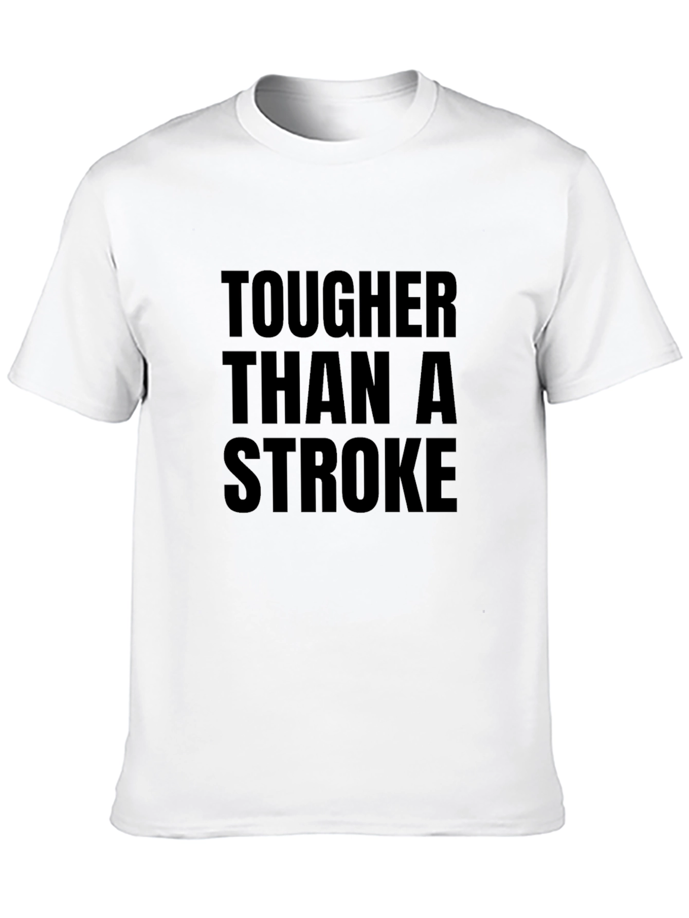 Black Tougher Than a Stroke Graphic Tee - Black view 10