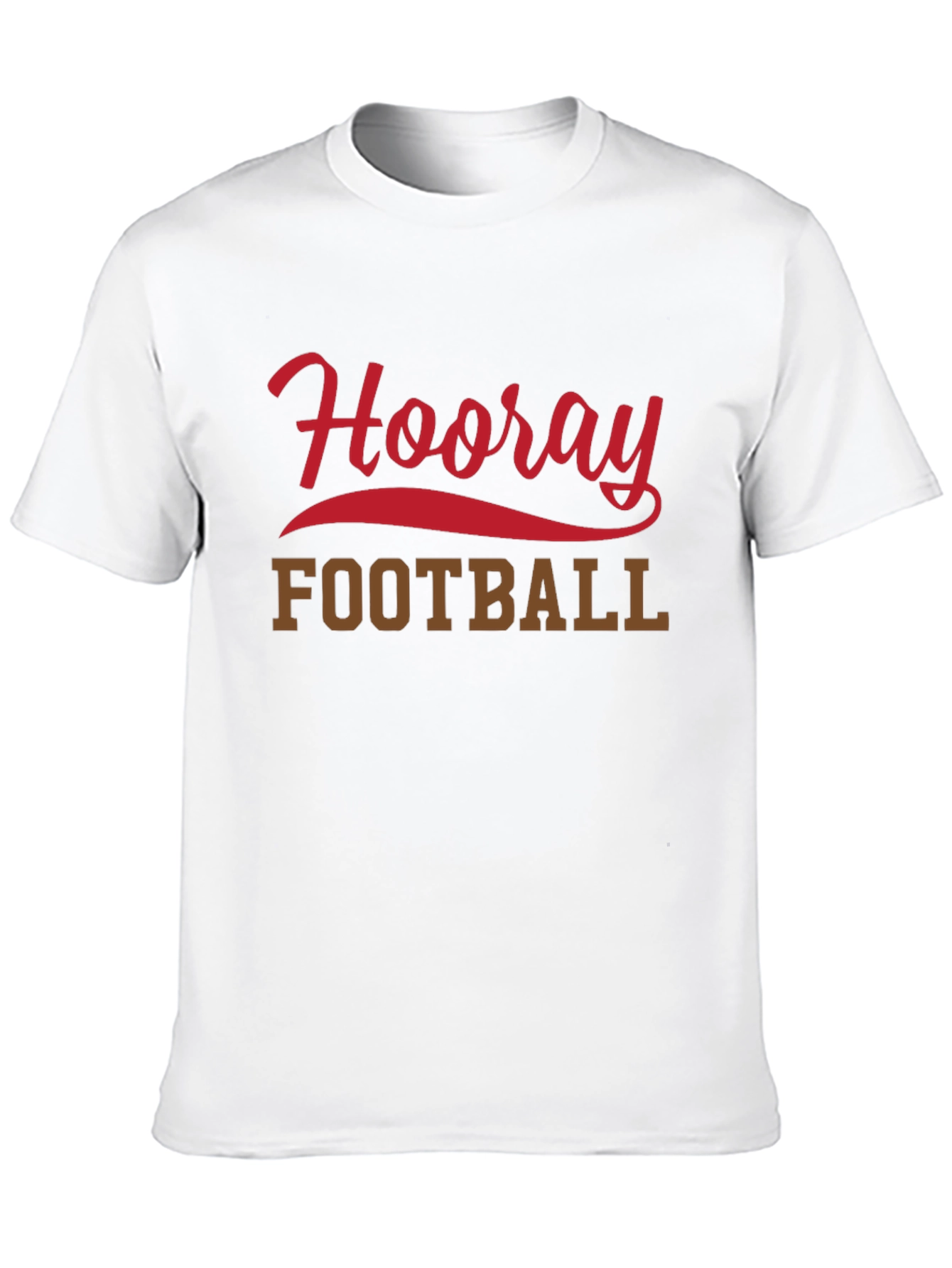 Black Hooray Football T-Shirt, Black Short Sleeve Tee view 10