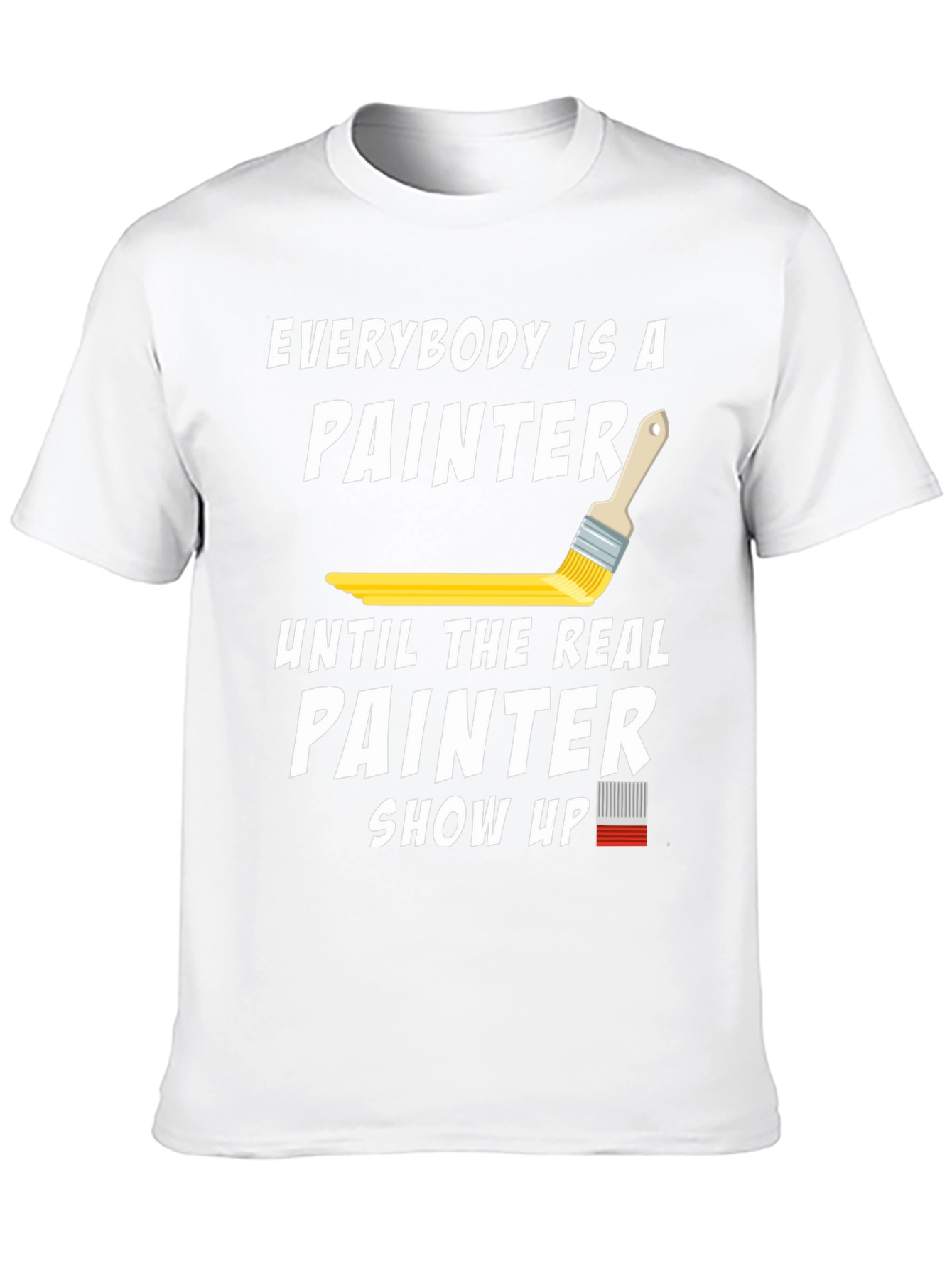 Black Everybody is a Painter T-Shirt view 10