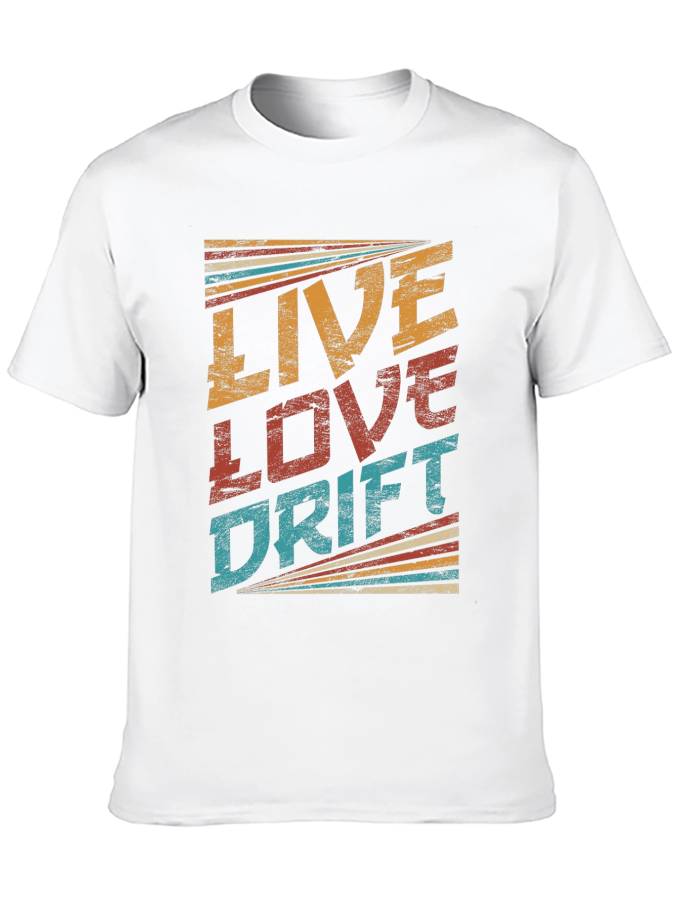 Black Live Love Drift Retro T-Shirt view 10