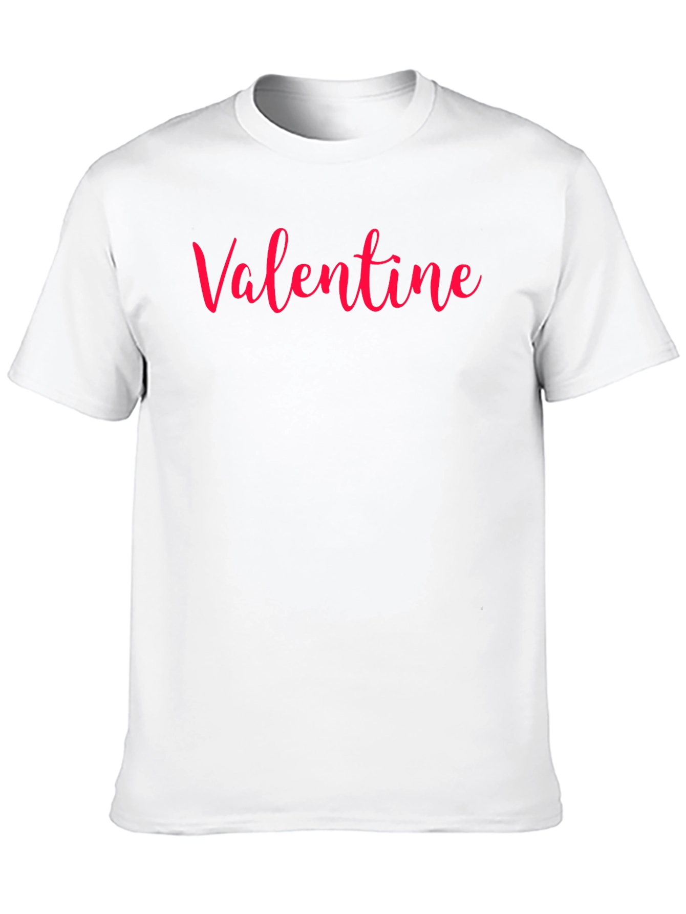 Black Valentine Red Script Black T-Shirt view 10