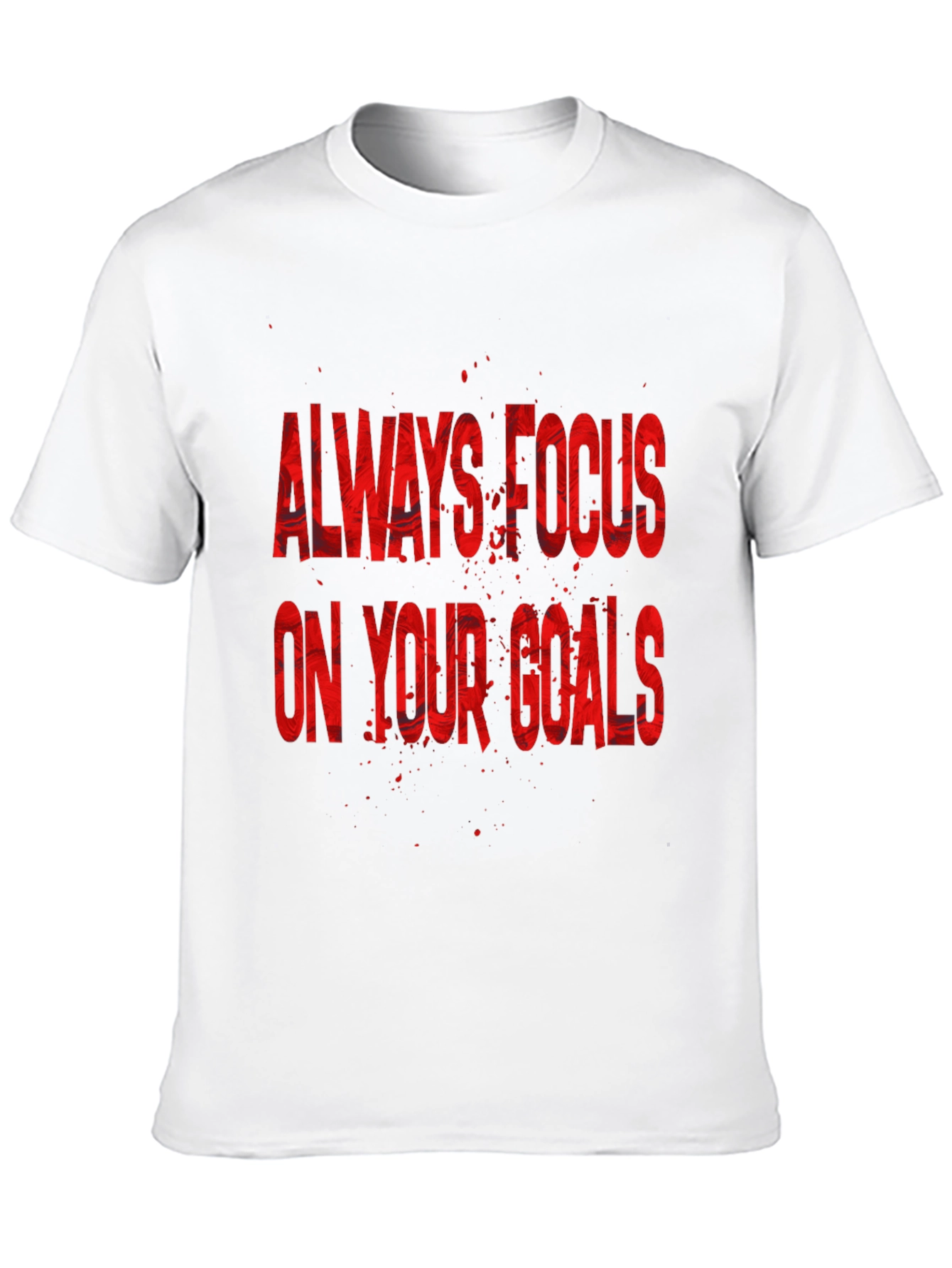 Focus On Your Goals Black Graphic T-Shirt - 10
