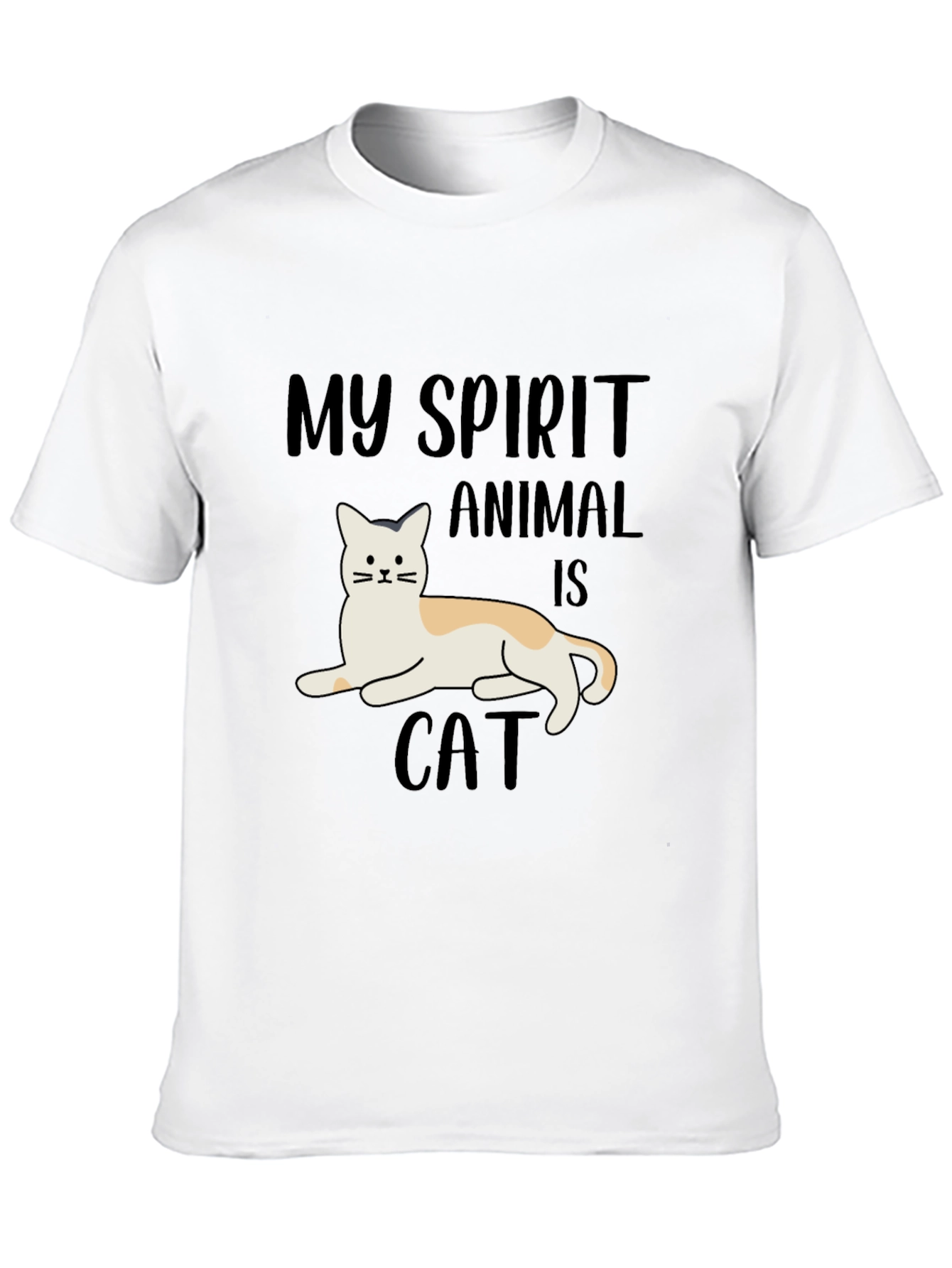Black My Spirit Animal is Cat T-Shirt view 10