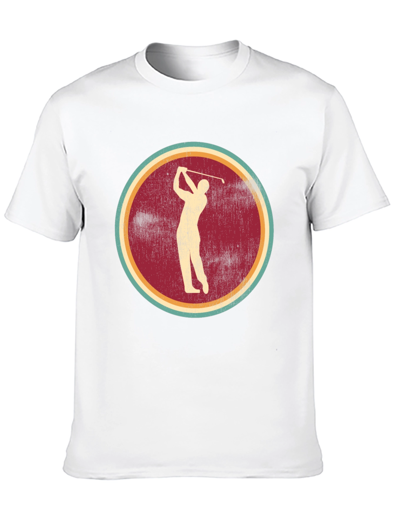 Black Vintage Golf Tee - Retro Golfer Graphic T-Shirt view 10
