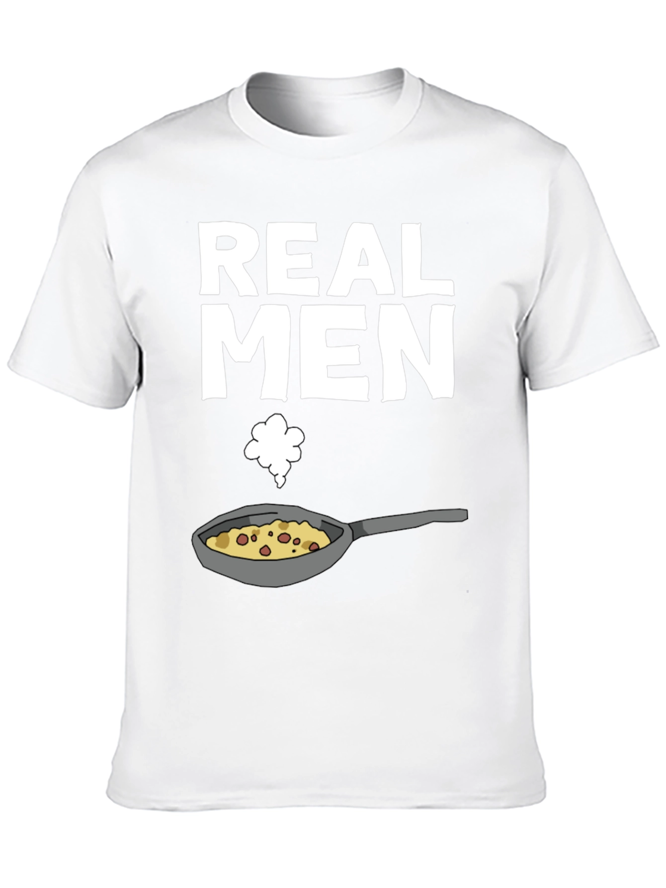 Black Real Men Cook T-Shirt - Funny Culinary Graphic Tee view 10
