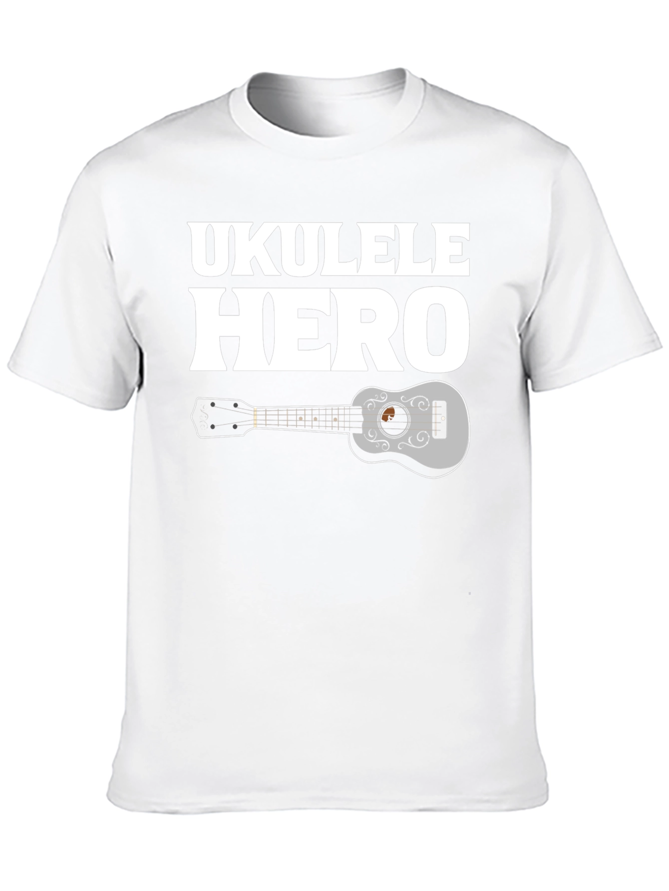 Black Ukulele Hero Graphic Tee - Black view 10