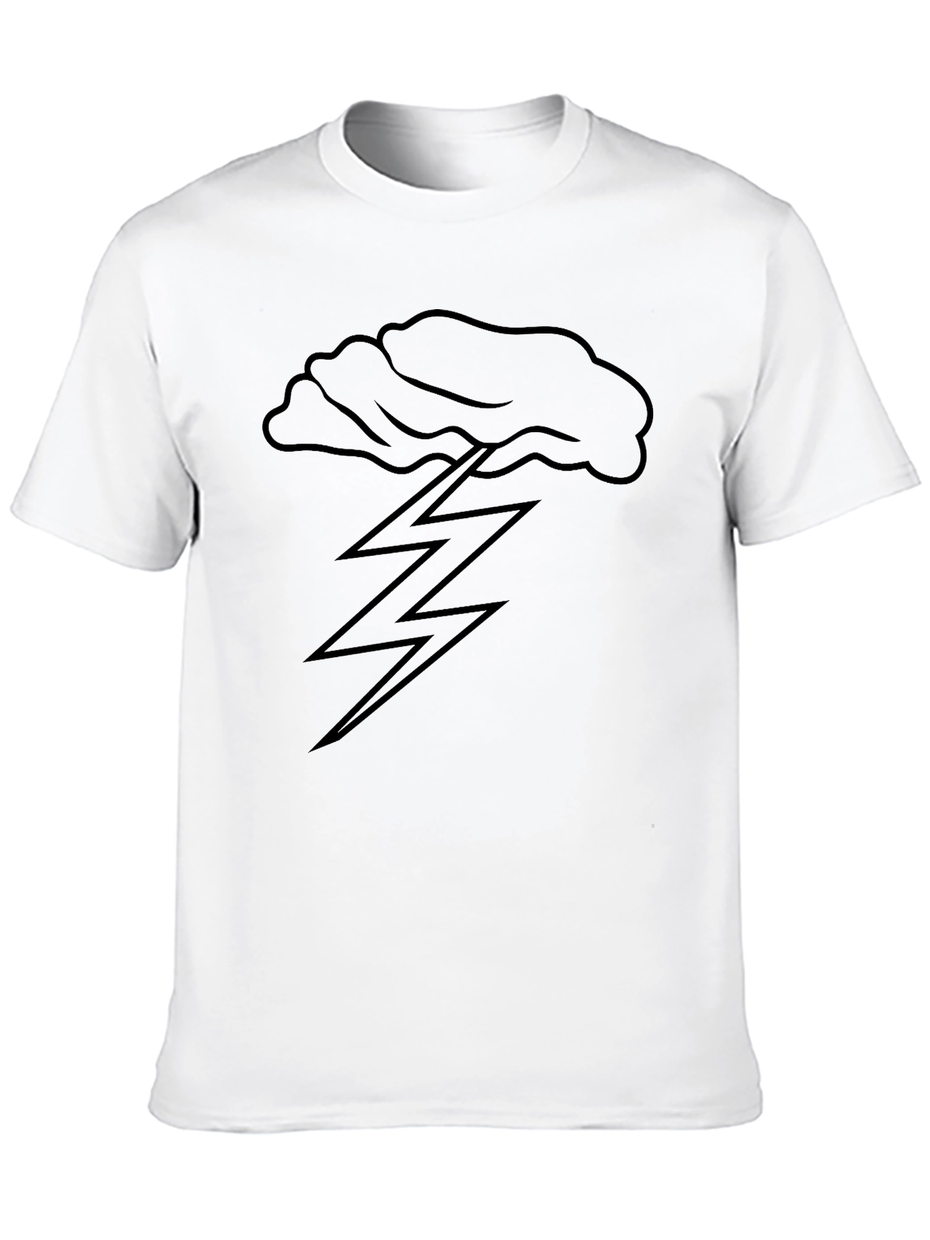 Black Stormy Weather Graphic Tee - Men's Black T-Shirt view 10