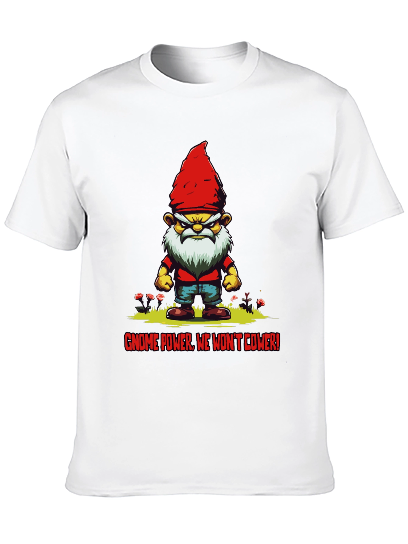 Black Gnome Power T-Shirt - We Won't Cower! view 10