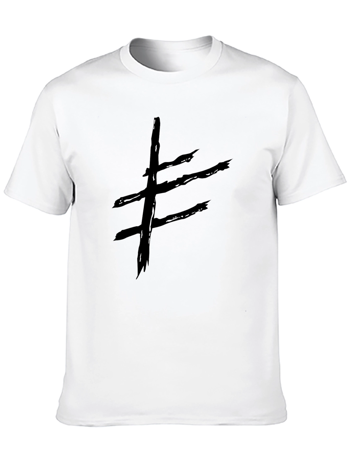 Black Graphic Tee - Abstract Symbol view 10
