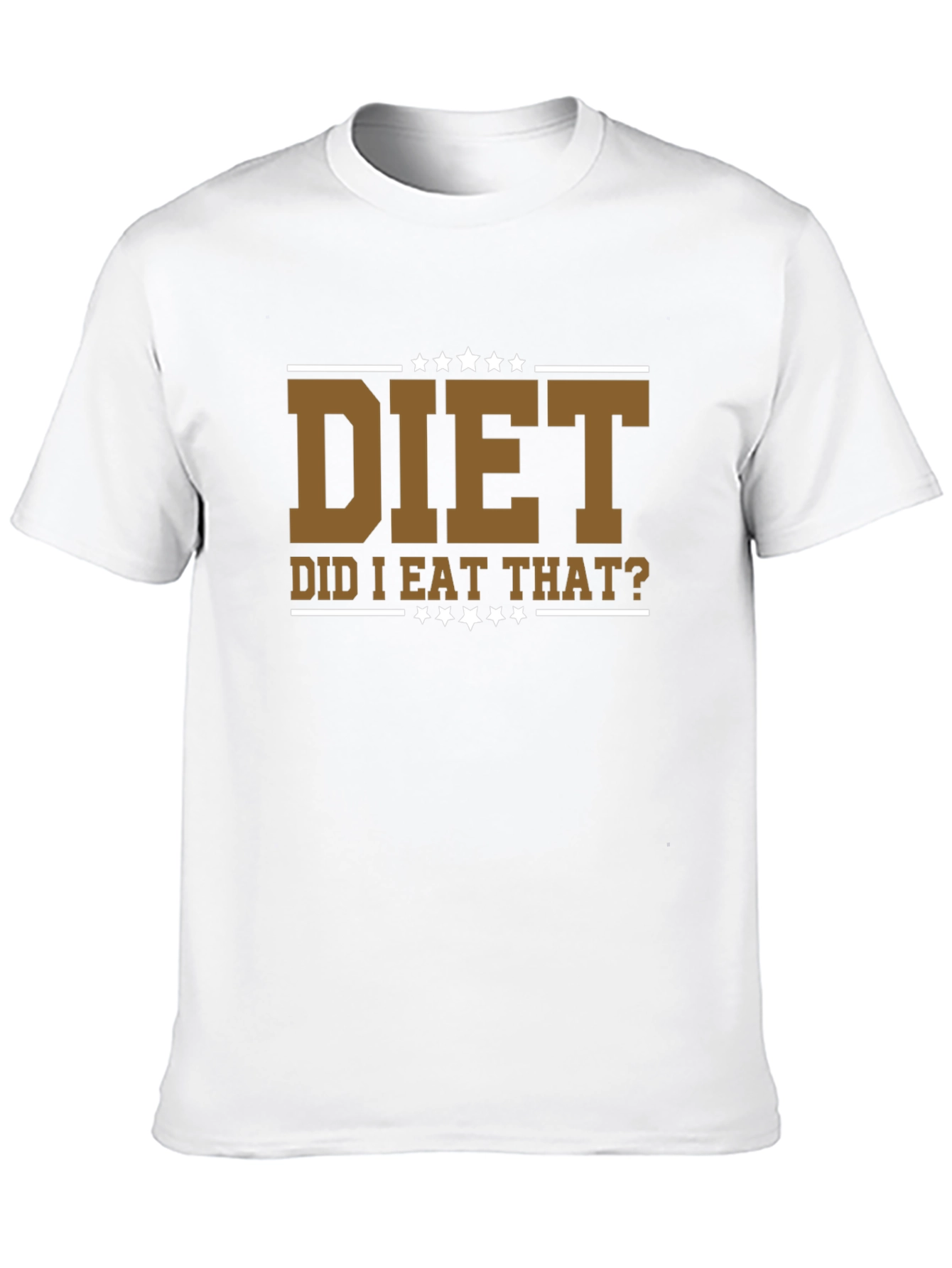 Black Diet - Did I Eat That? Funny Graphic T-Shirt view 10