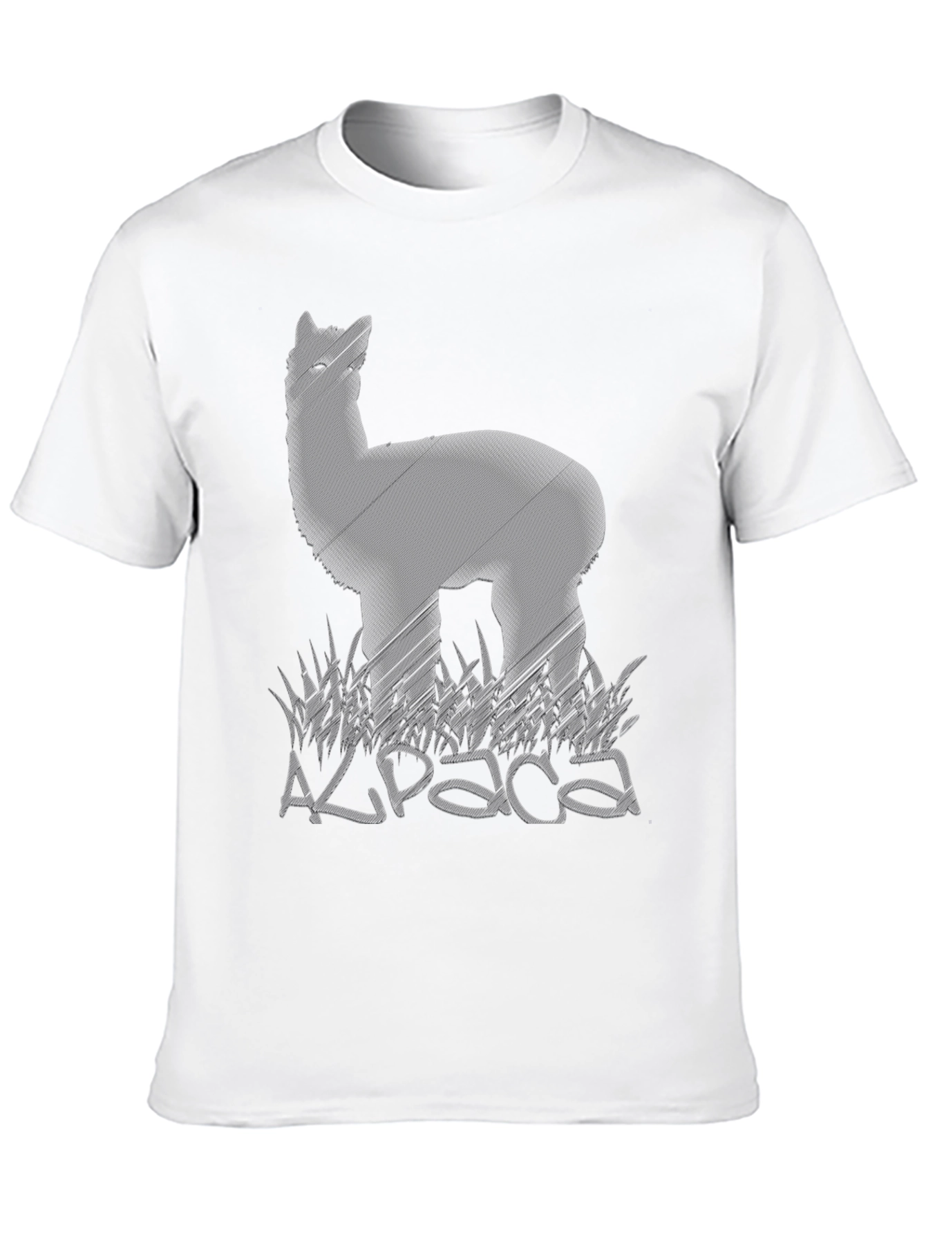 Black Alpaca Graphic Tee - Soft Cotton Blend view 10