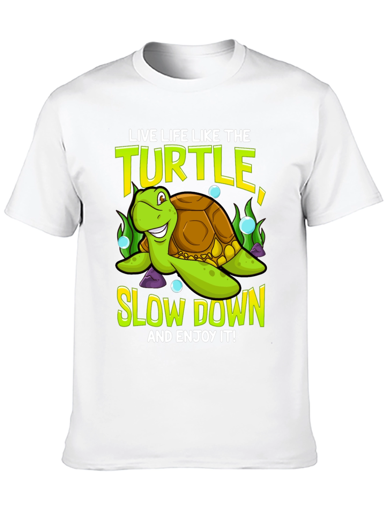 Black Live Like the Turtle Graphic T-Shirt view 10