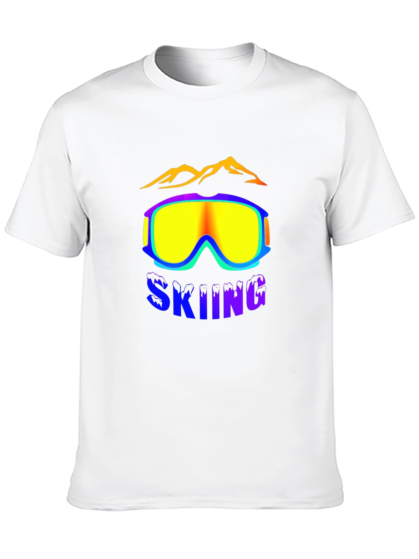 Black Skiing Graphic Tee - Black view 10