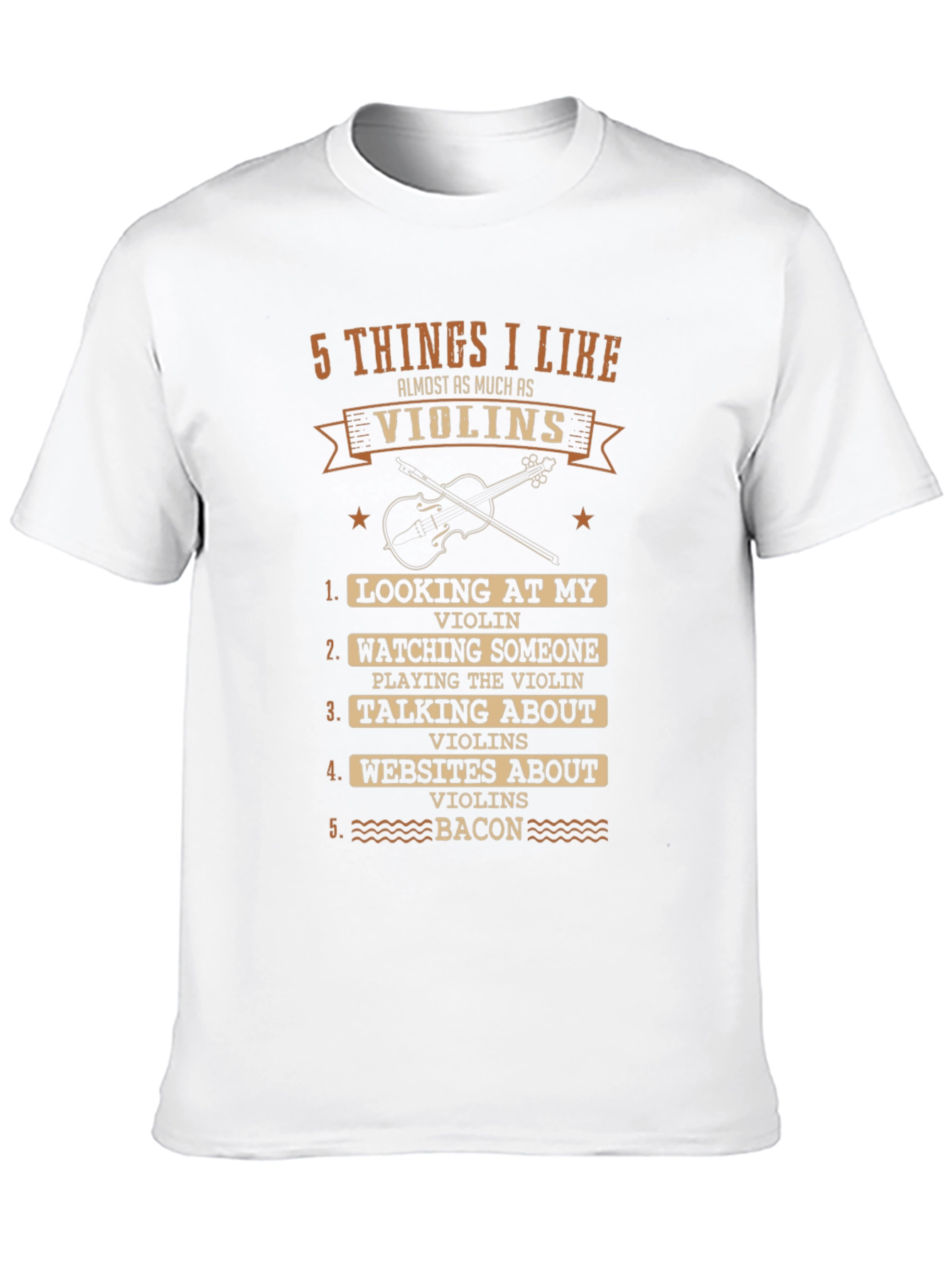Black Violin Lover's T-Shirt - 5 Things I Like view 10