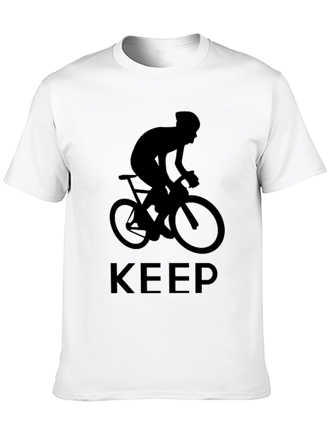 Black Keep Cycling Black T-Shirt view 10