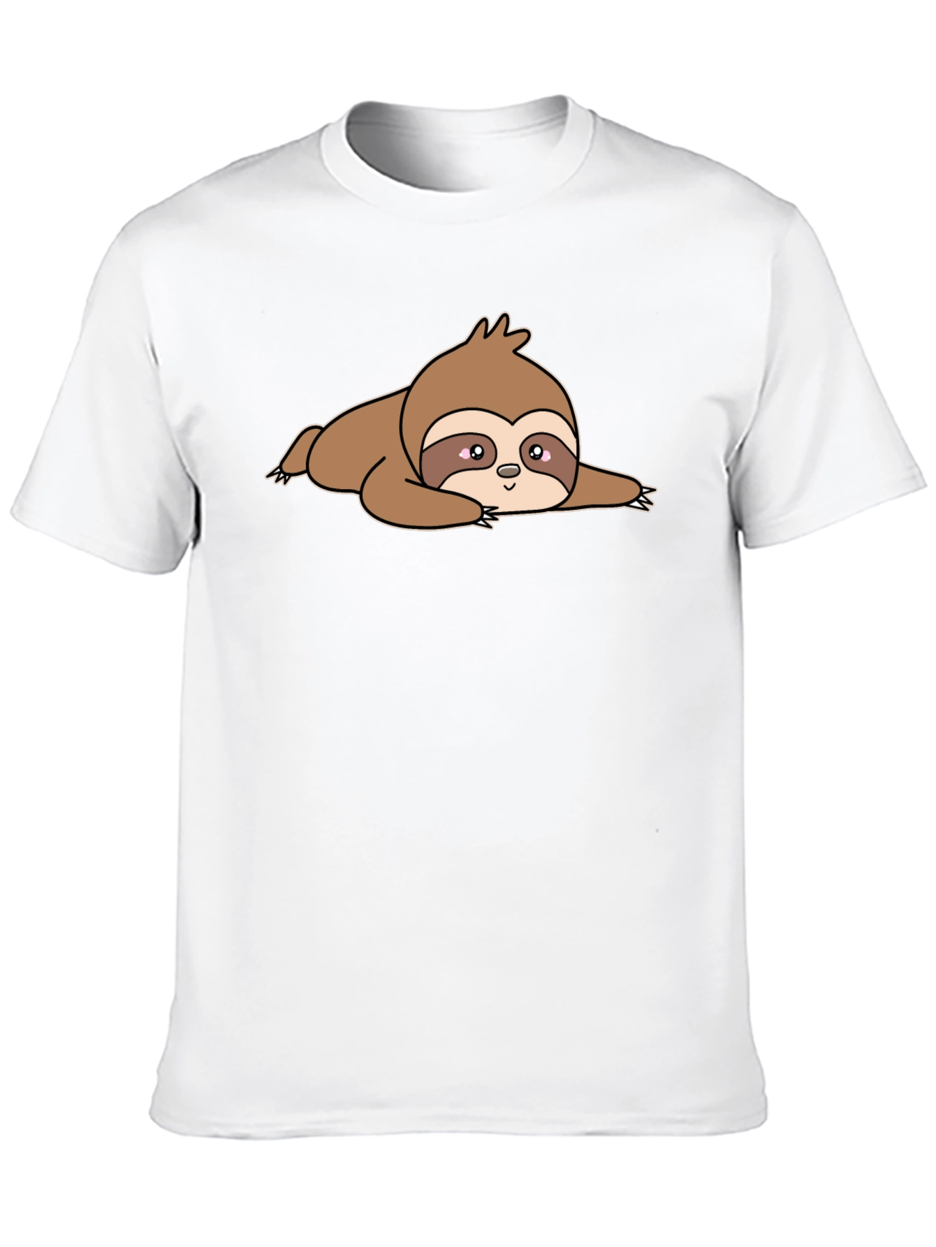 Black Lazy Sloth Graphic Tee - Comfort & Style view 10