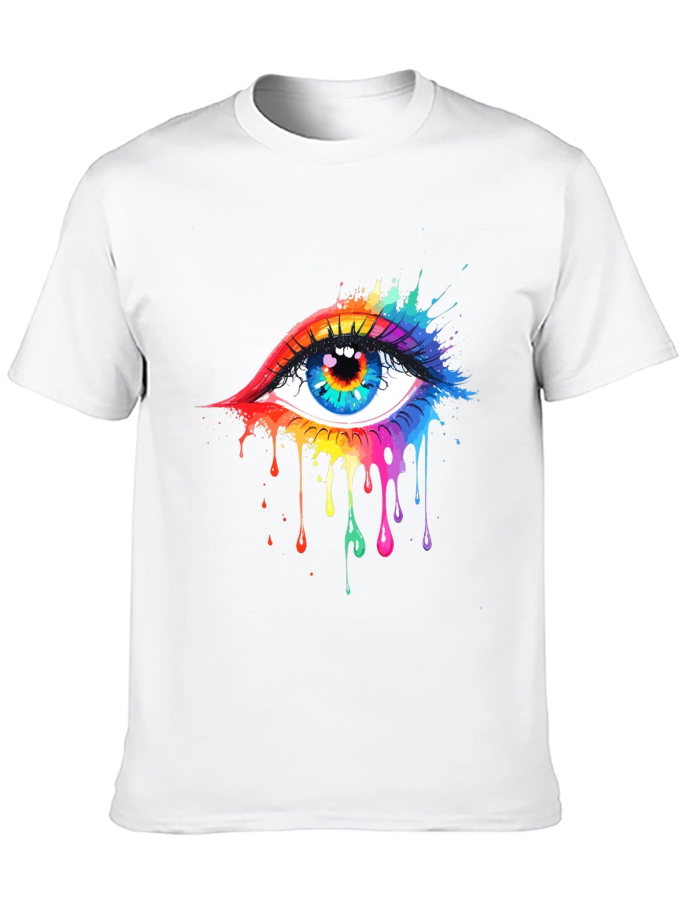 Rainbow Eye Black T-Shirt - 10