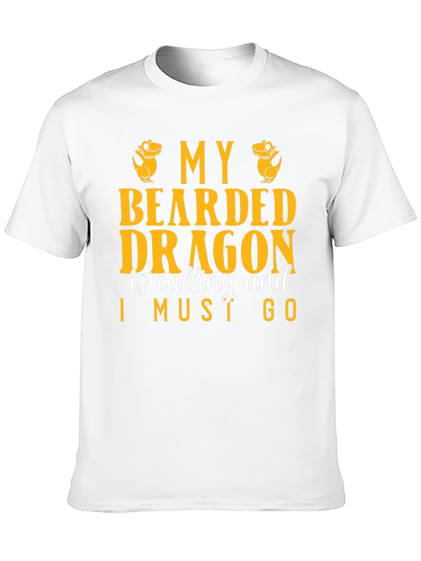 Black Bearded Dragon Calling Graphic Tee, Pet Lover T-Shirt view 10