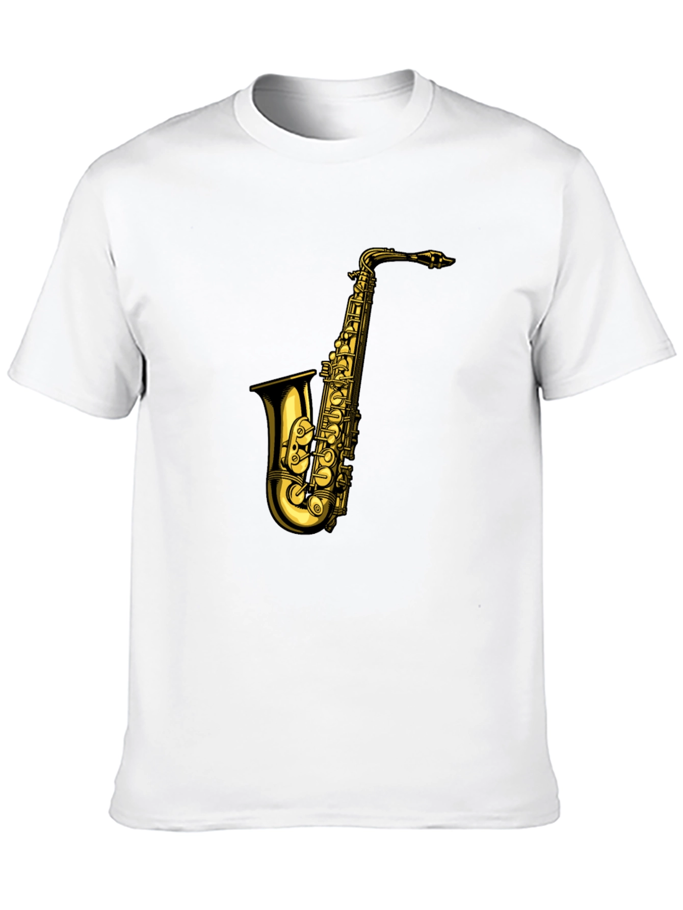 Black Saxophone Graphic T-Shirt - Black view 10