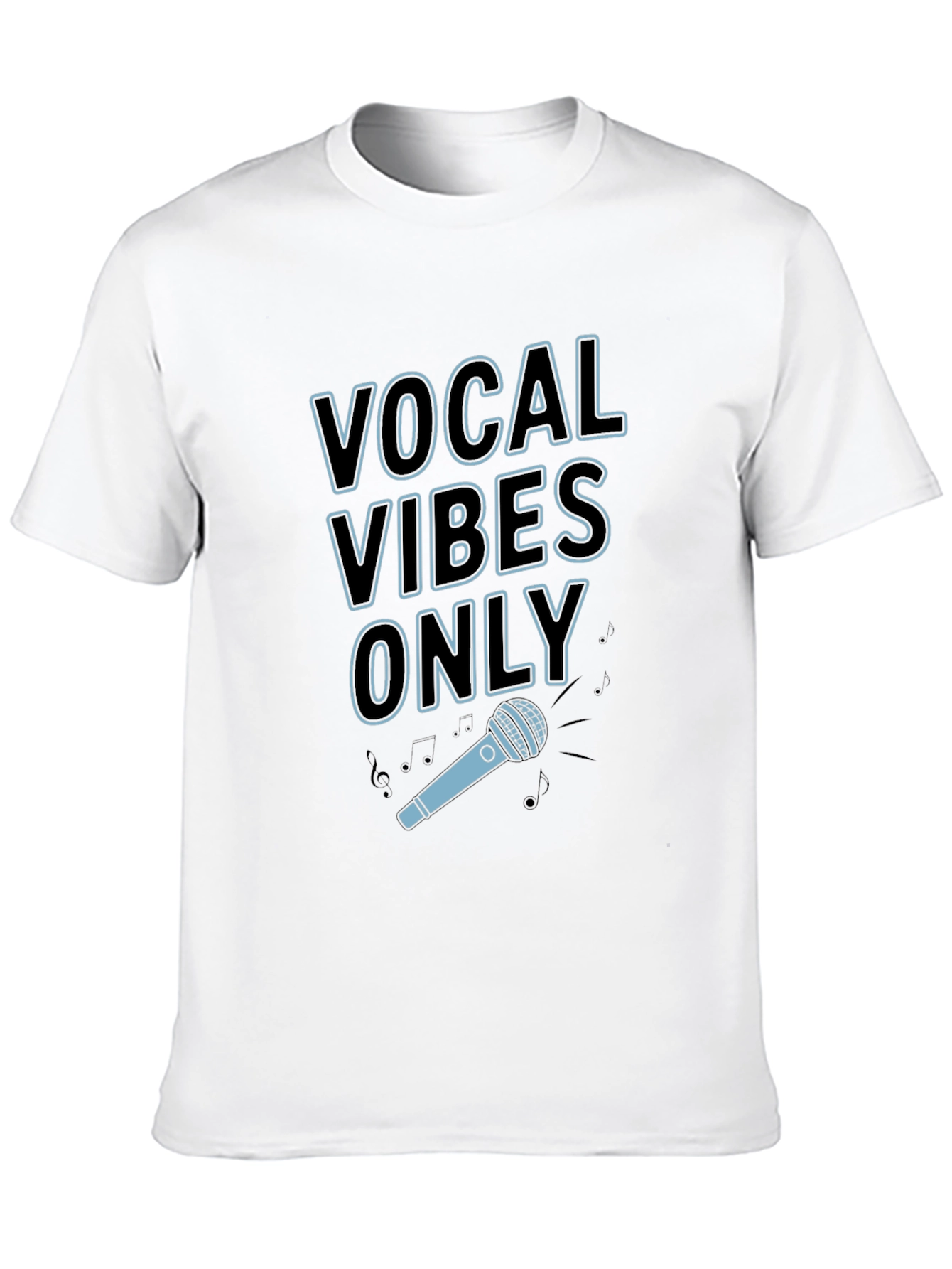 Black Vocal Vibes Only Graphic T-Shirt - Black view 10
