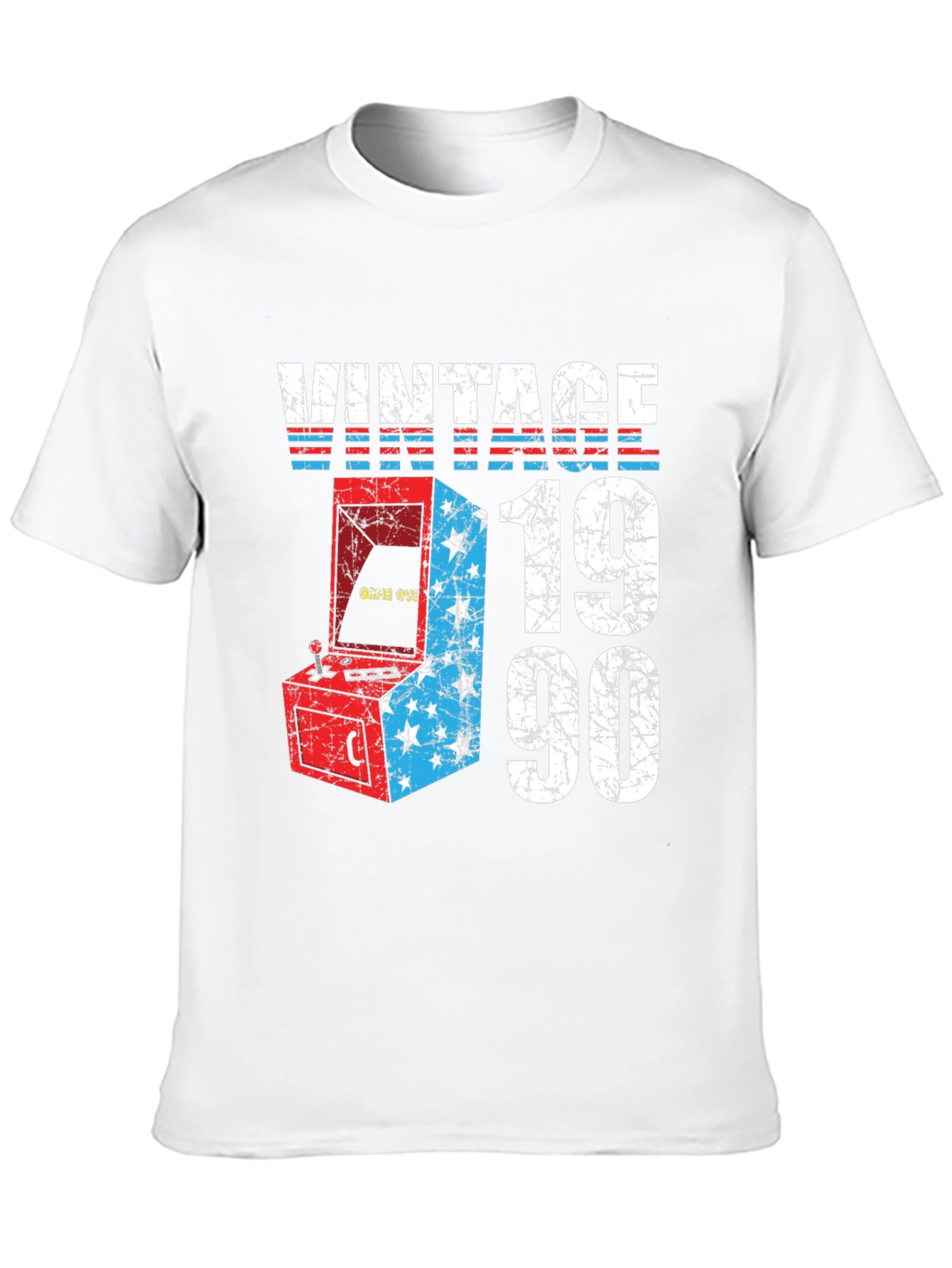 Black Vintage 1990 Arcade Gamer T-Shirt view 10