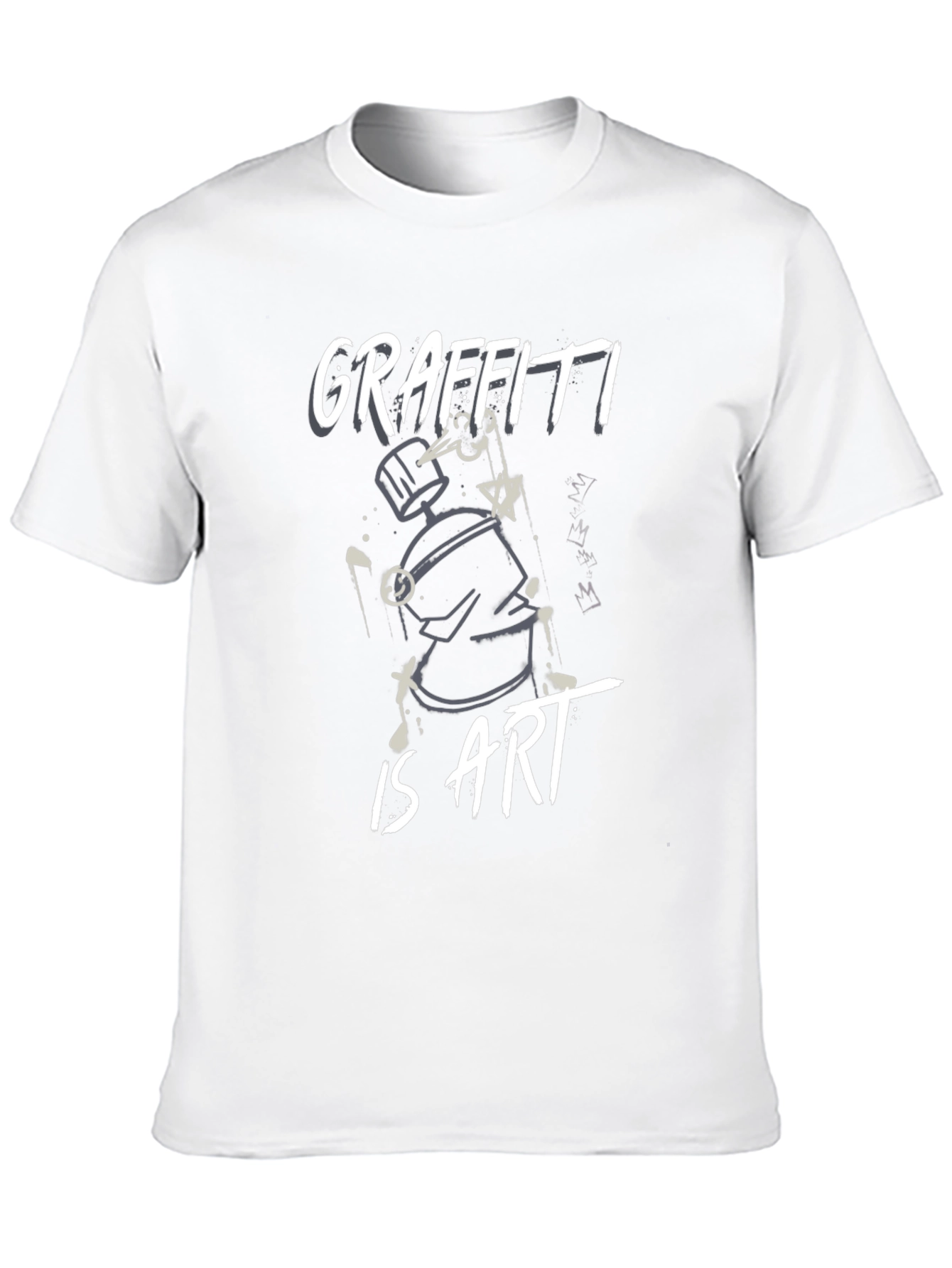 Black Graffiti Is Art Black T-Shirt view 10