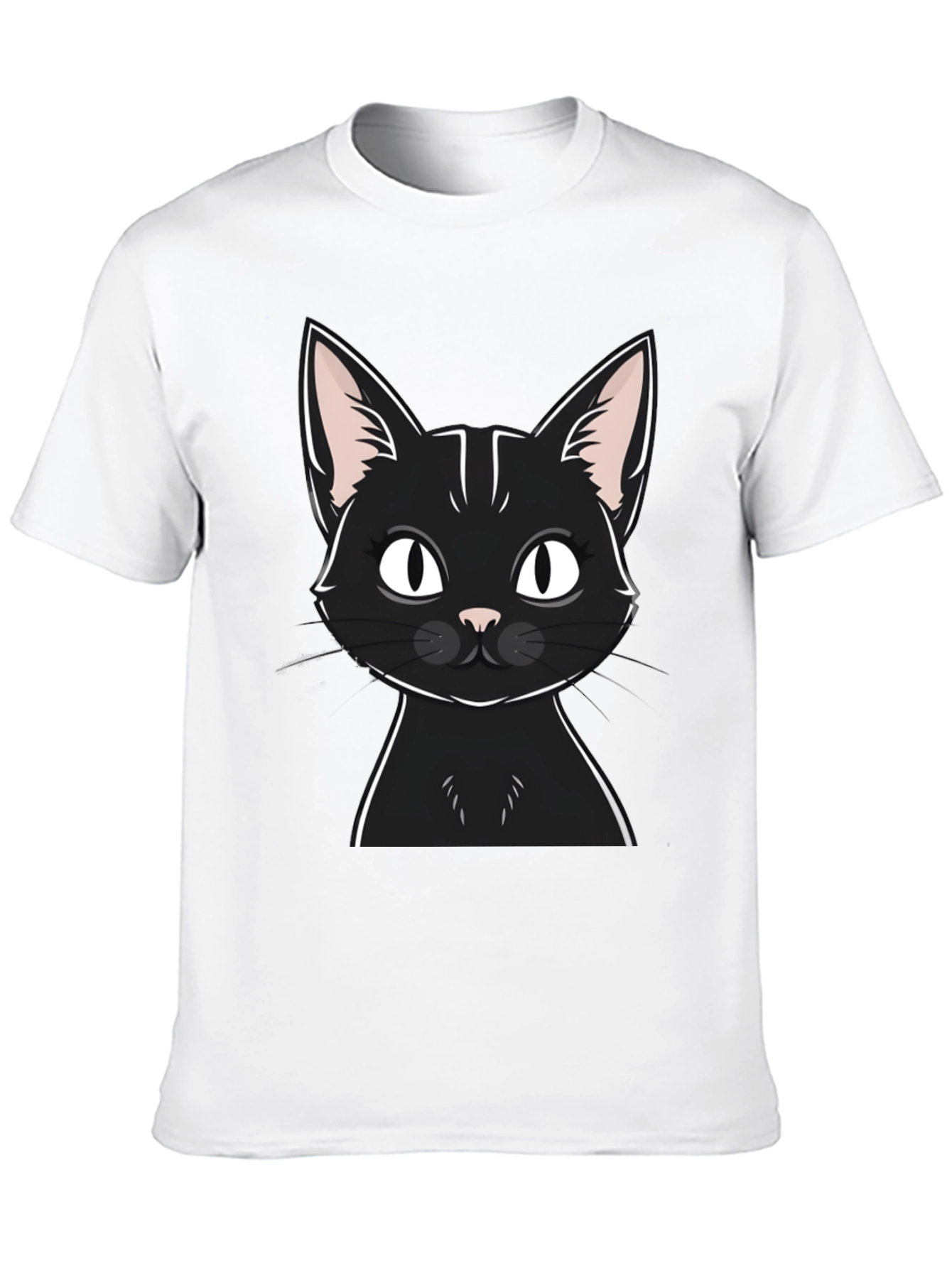 Black Black Cat Graphic T-Shirt - Unisex Casual Tee view 10