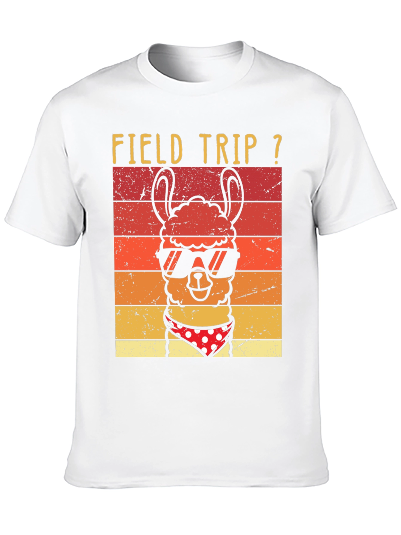 Black Field Trip Llama T-Shirt view 10