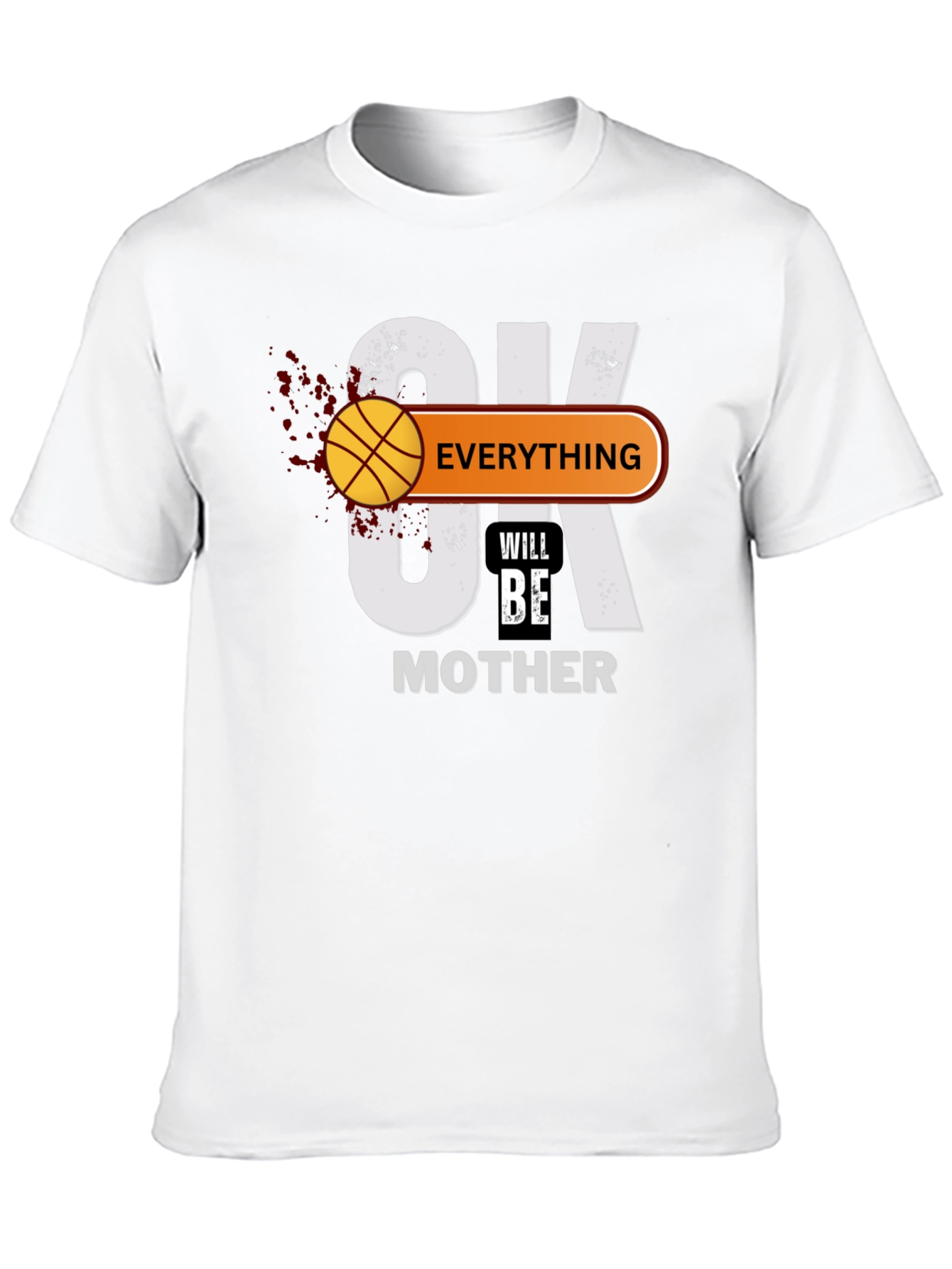 Black Basketball Mother's Day Graphic T-Shirt view 10