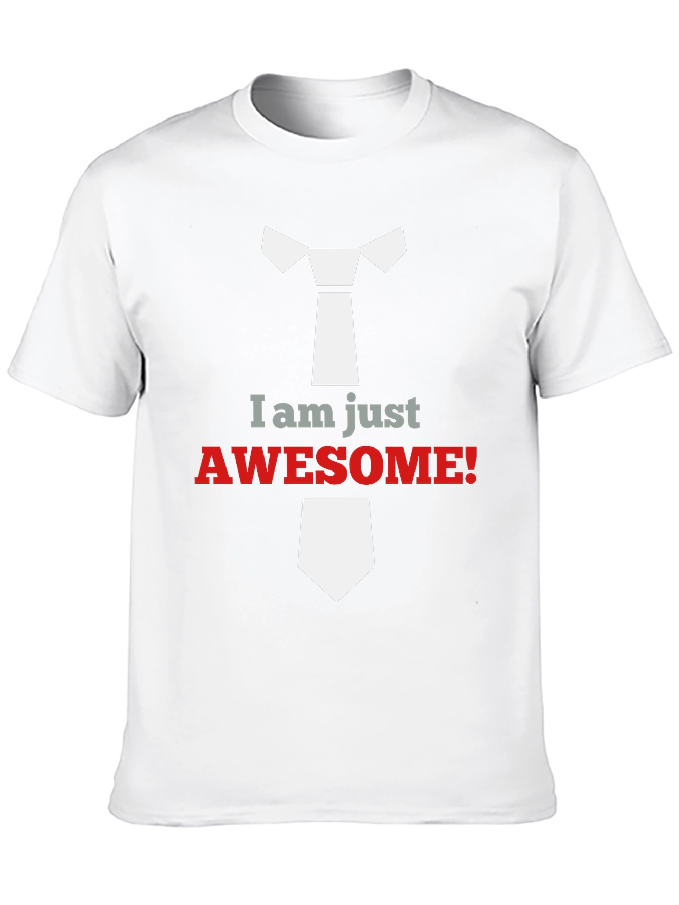 Black Awesome Tie Graphic T-Shirt view 10