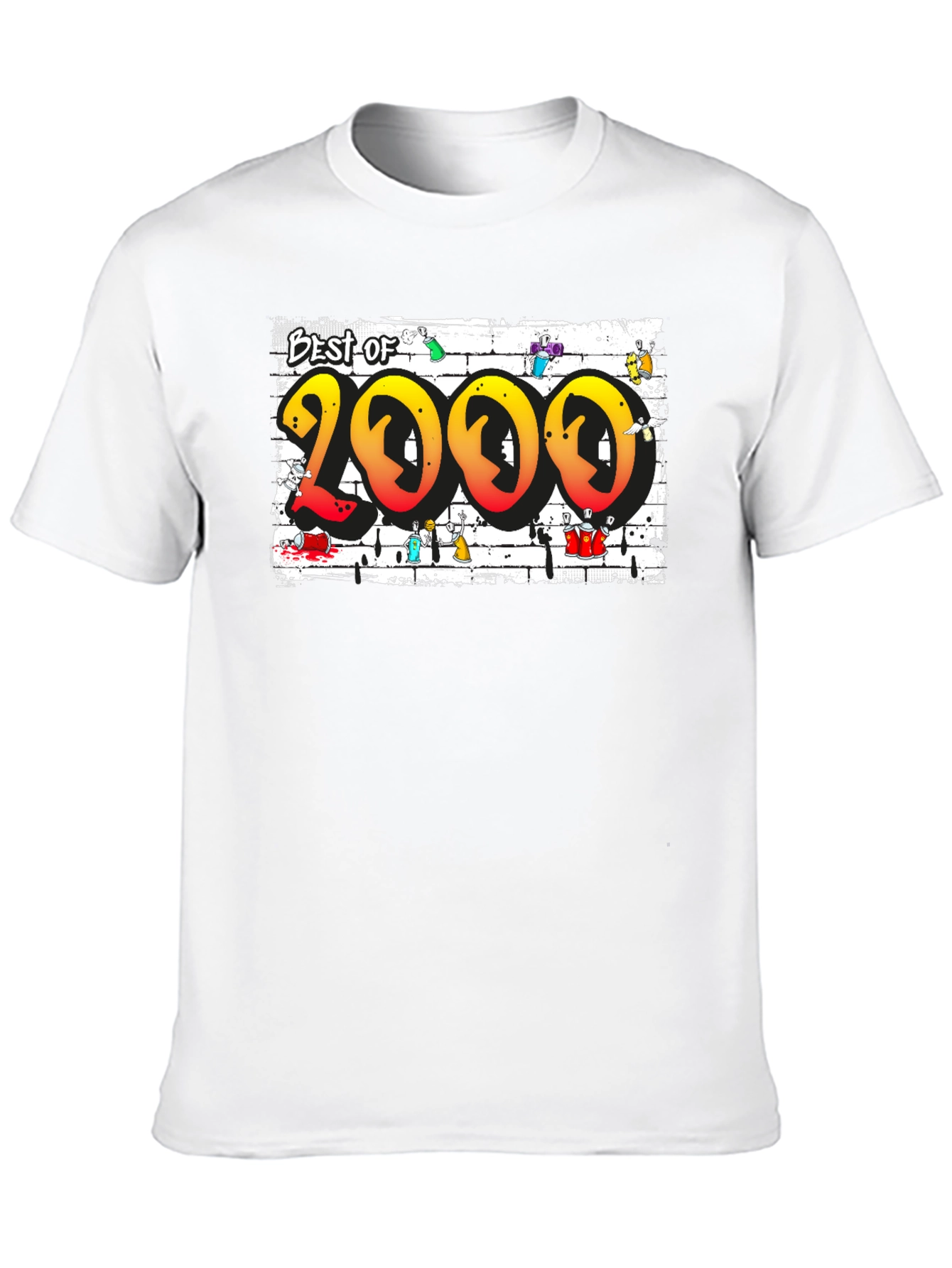 Black Best of 2000 Graffiti T-Shirt view 10