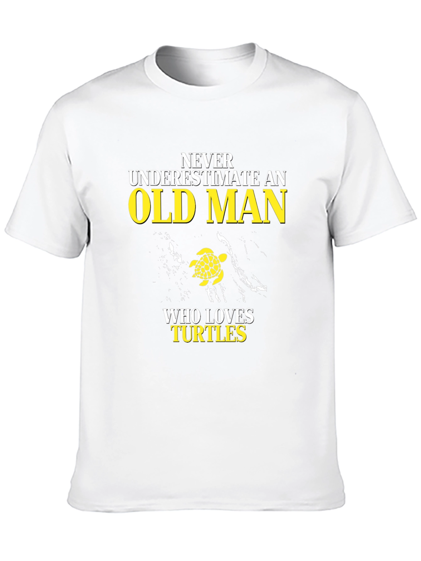 Black Never Underestimate an Old Man Turtle Lover T-Shirt view 10