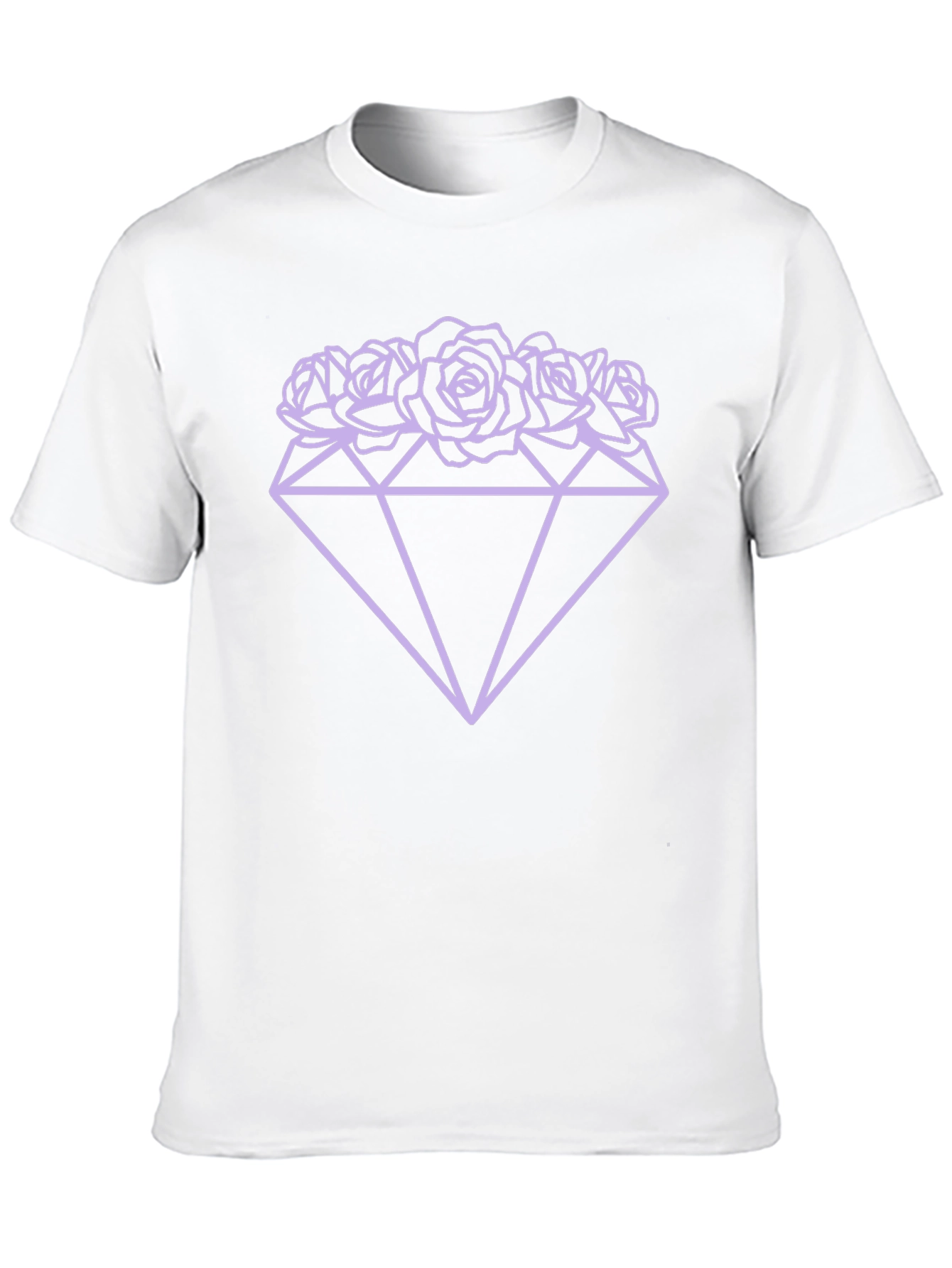 Black Diamond Roses Black T-Shirt view 10