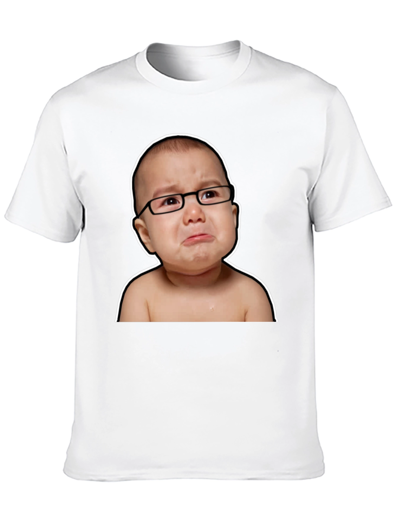 Black Crying Baby Graphic Tee view 10