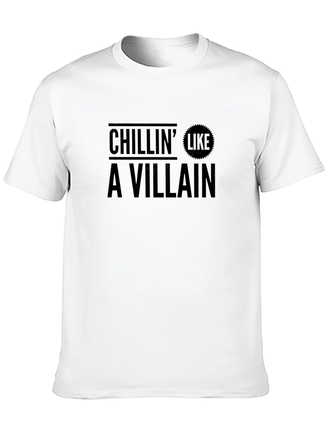 Black Chillin' Like A Villain Graphic Tee view 10