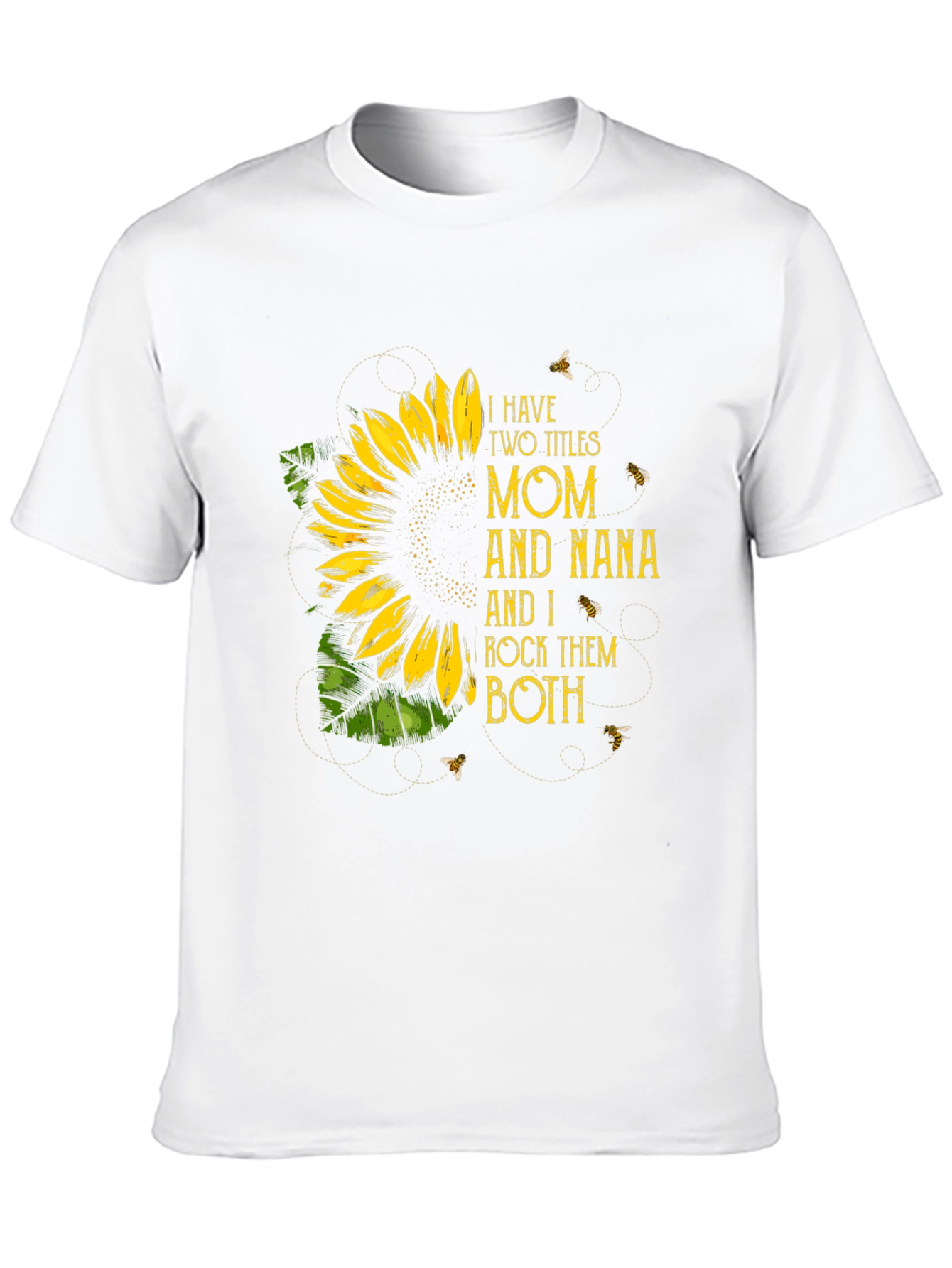 Black Mom and Nana Sunflower Graphic Tee view 10