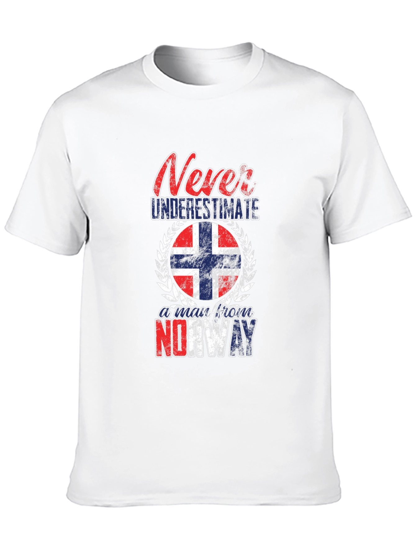 Black Never Underestimate Norway T-Shirt view 10
