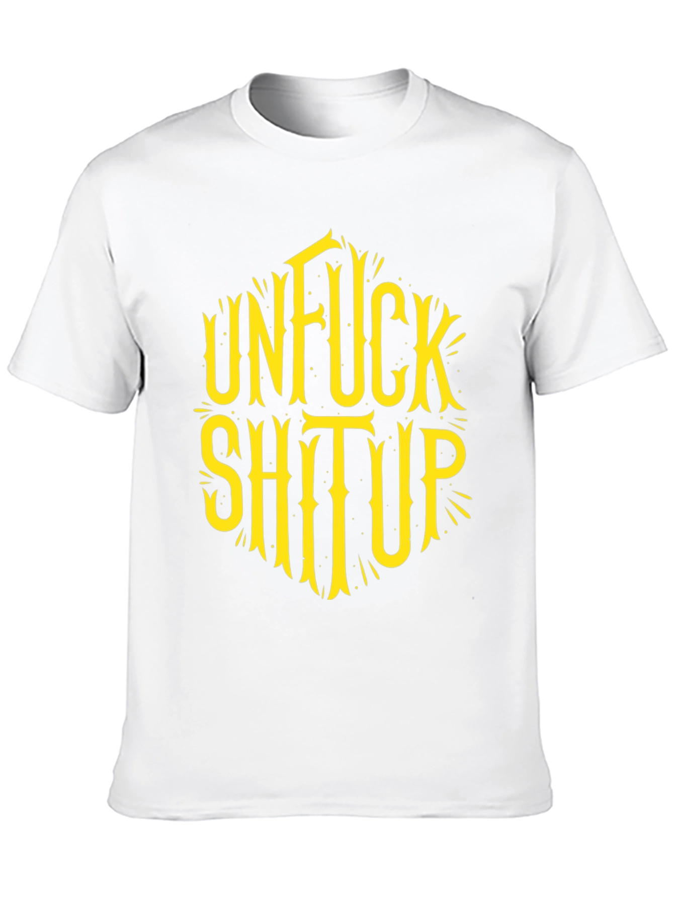 Black Unfuck Shit Up Graphic Tee - Black view 10